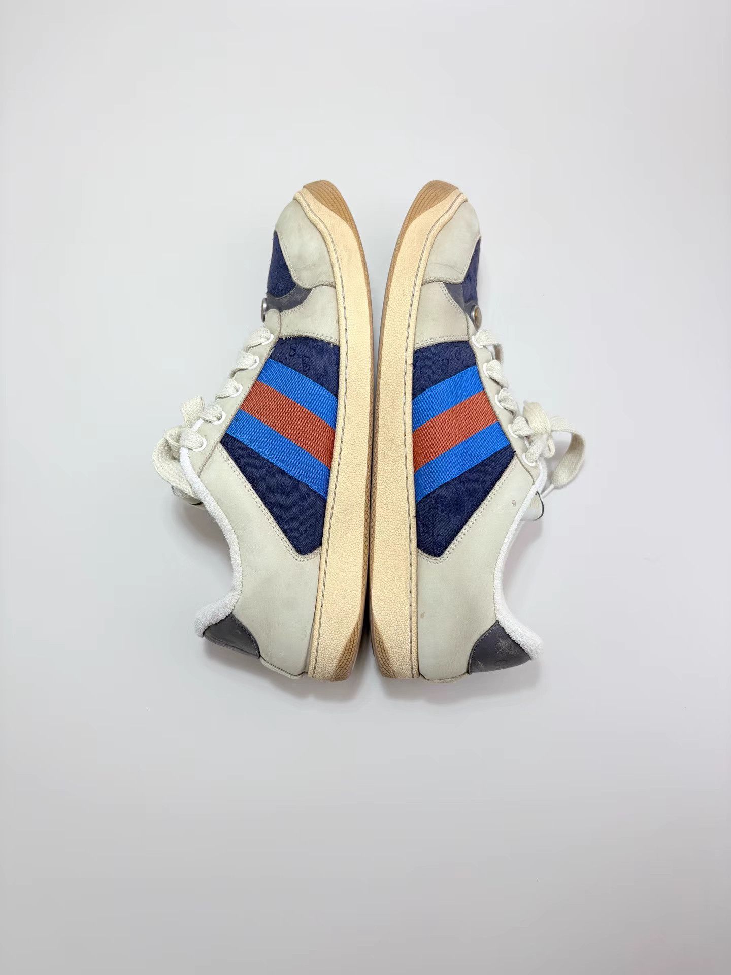 Gucci GUCCI Red & Blue Screener Sneakers K1 Size US 10 / EU 43 - 5 Thumbnail