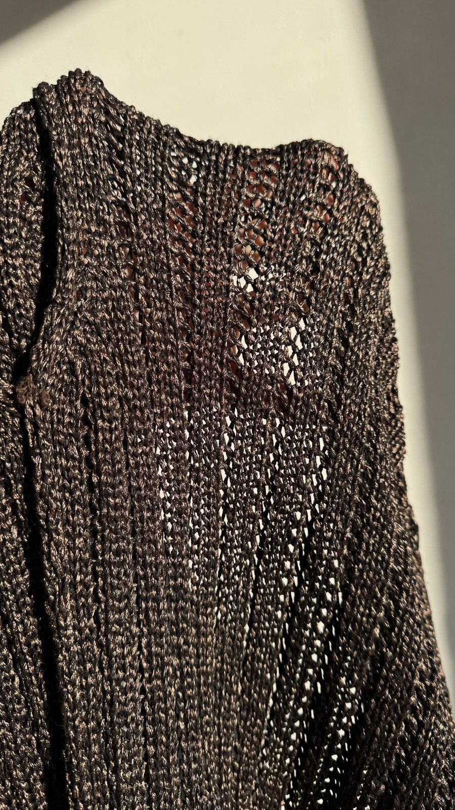Le Grande Bleu (L.G.B.) Metallic Margiela Rick Owens Yohji LGB Vibe Mesh Cardigan Size M / US 6-8 / IT 42-44 - 4 Thumbnail