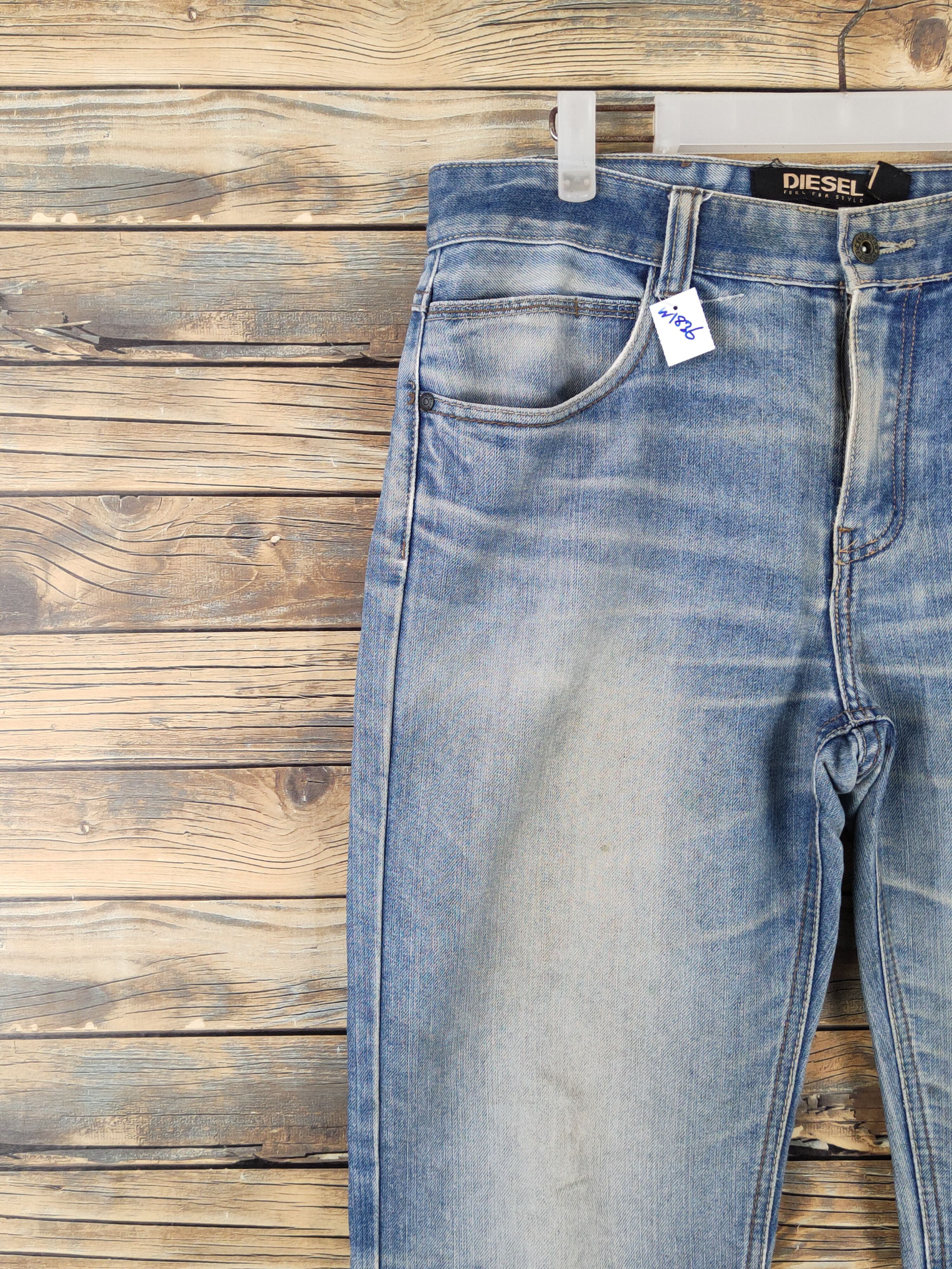 Diesel Diesel Blue Distressed Ripped denim Jeans #W1836 Size US 32 / EU 48 - 3 Thumbnail