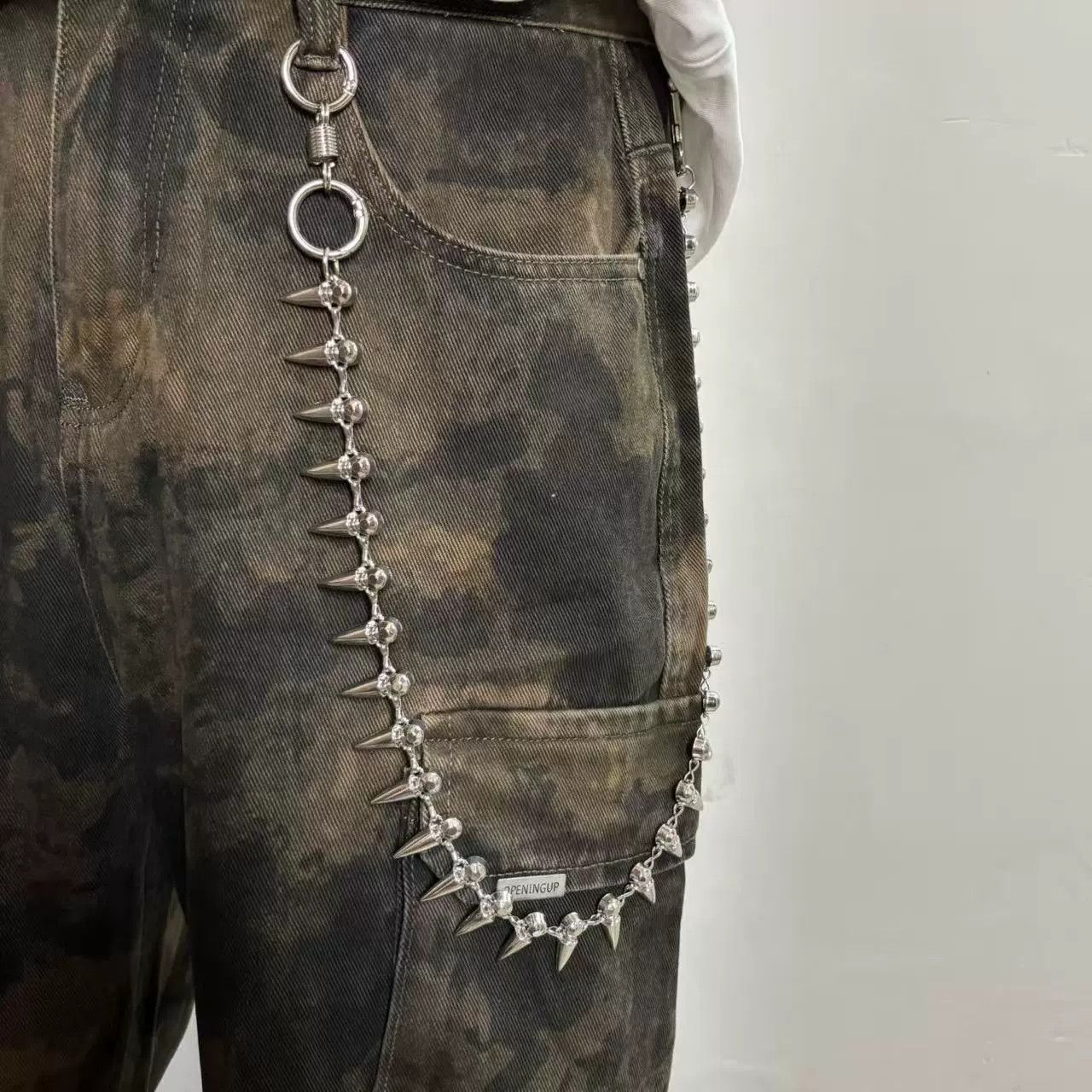 Vintage Retro hip-hop punk style jeans waist chain Size ONE SIZE - 1 Thumbnail