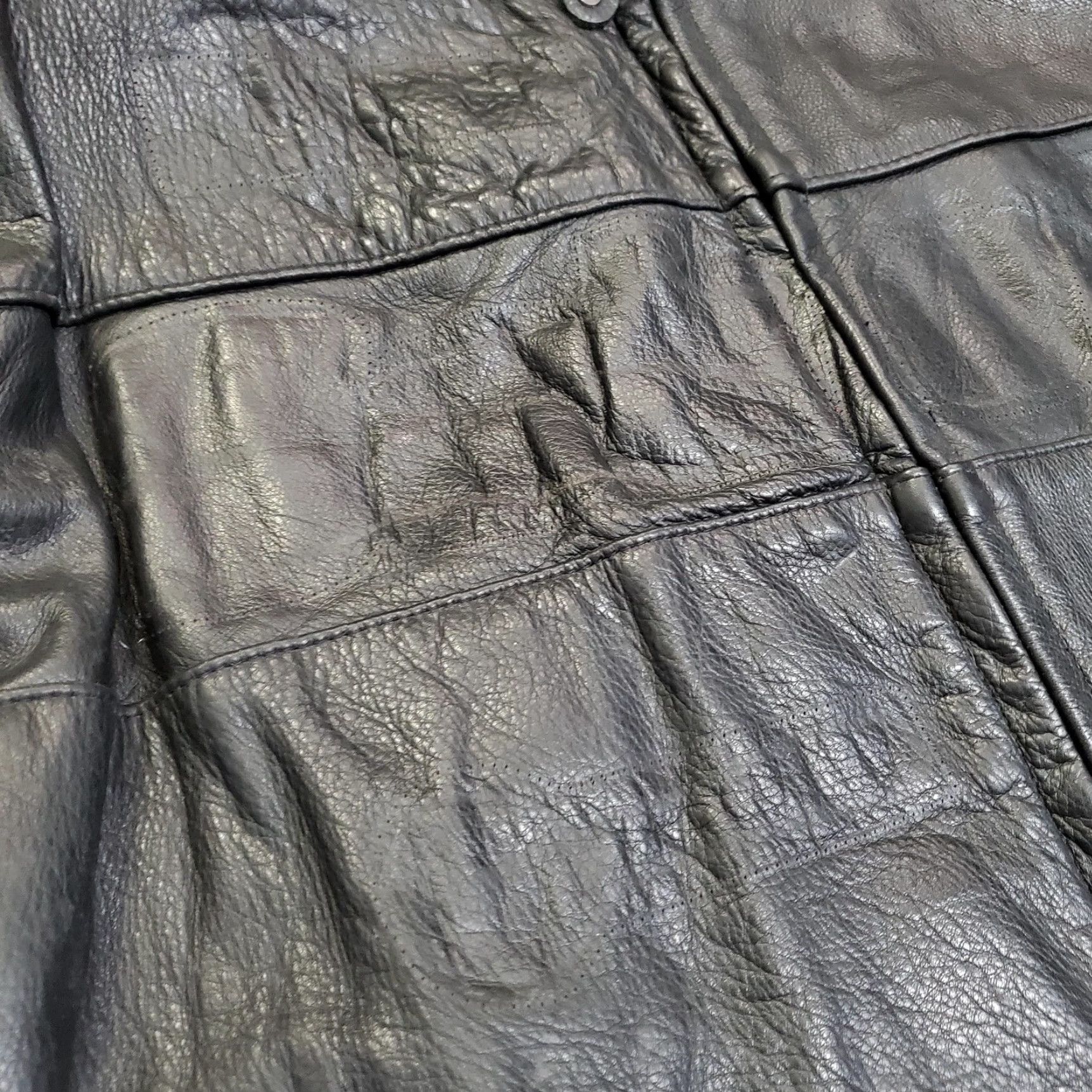 Schott VINTAGE Schott NYC Leather Jacket Mens 4XL Long Black Motorcycle Cafe Racer Made USA Size US XXL / EU 58 / 5 - 6 Thumbnail