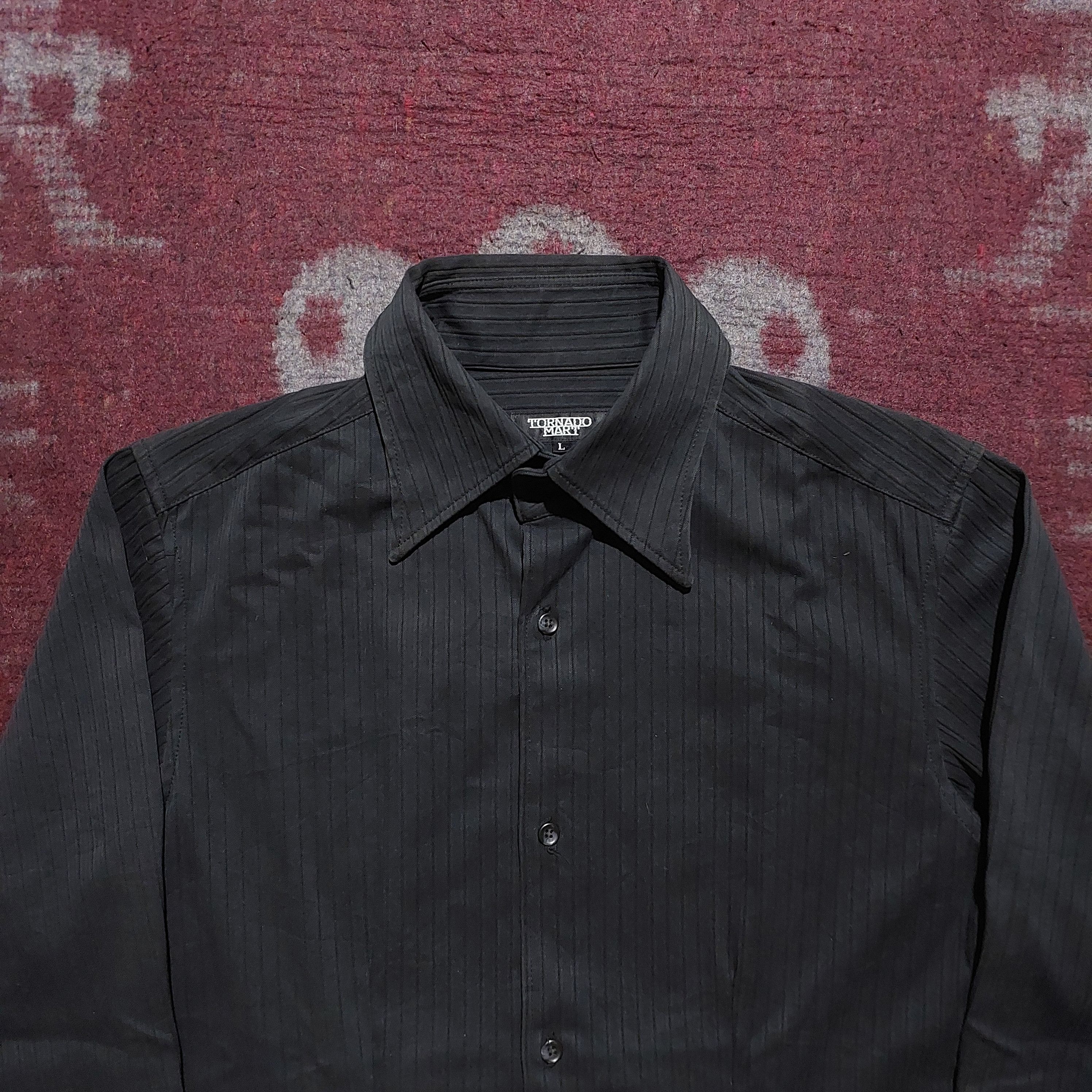 Tornado Mart Tornado Mart japan black L/s shirt Size US L / EU 52-54 / 3 - 3 Thumbnail