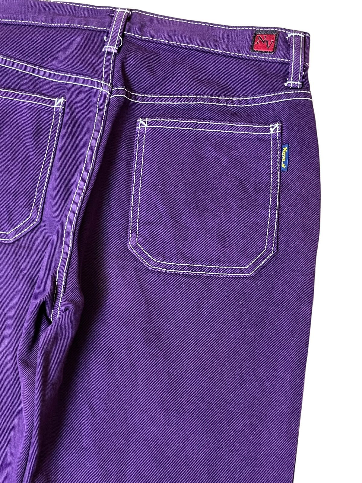 Japanese Brand VINTAGE JAPANESE NUVE PURPLE BUSHPANT FLARE DENIM Size US 29 - 8 Thumbnail