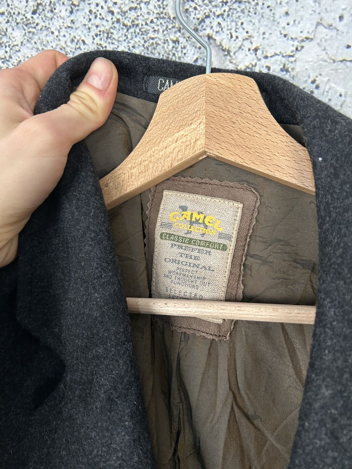 Camel Vintage 90s Camel Wool Blazer Avant Garde 90s Archive Size US L / EU 52-54 / 3 - 6 Thumbnail