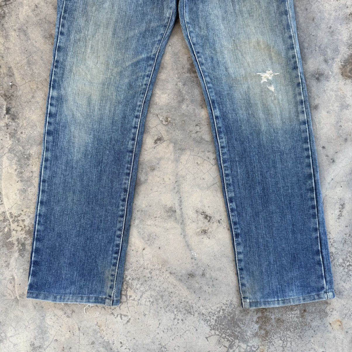 Edwin VINTAGE EDWIN FADED RIPPED JEAN DENIM PANTS Size US 33 - 4 Thumbnail