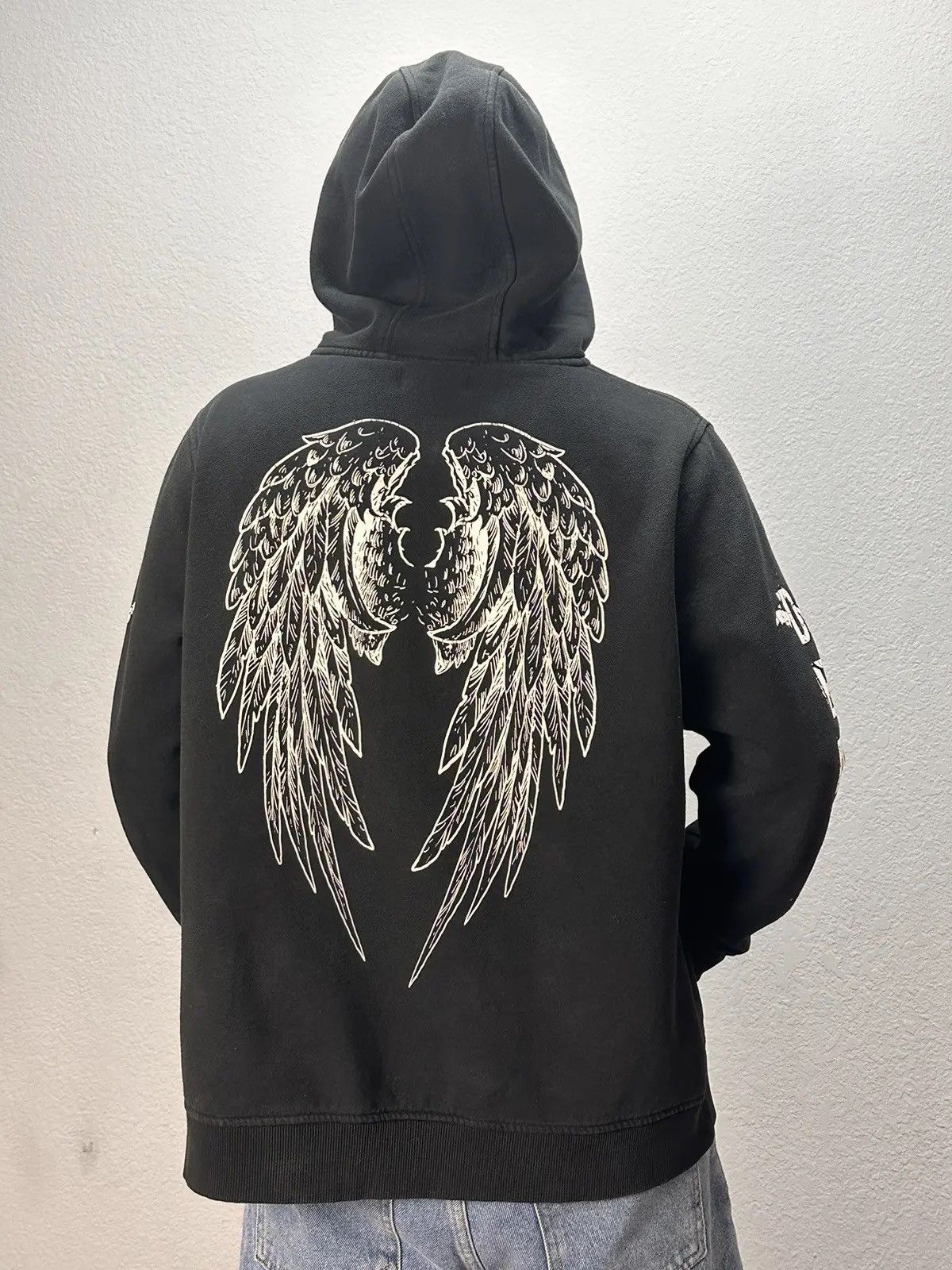 Japanese Brand × Vintage Vintage Hoodie Bones Dragon rock gothic sk8 avangarde Size US M / EU 48-50 / 2 - 1 Thumbnail