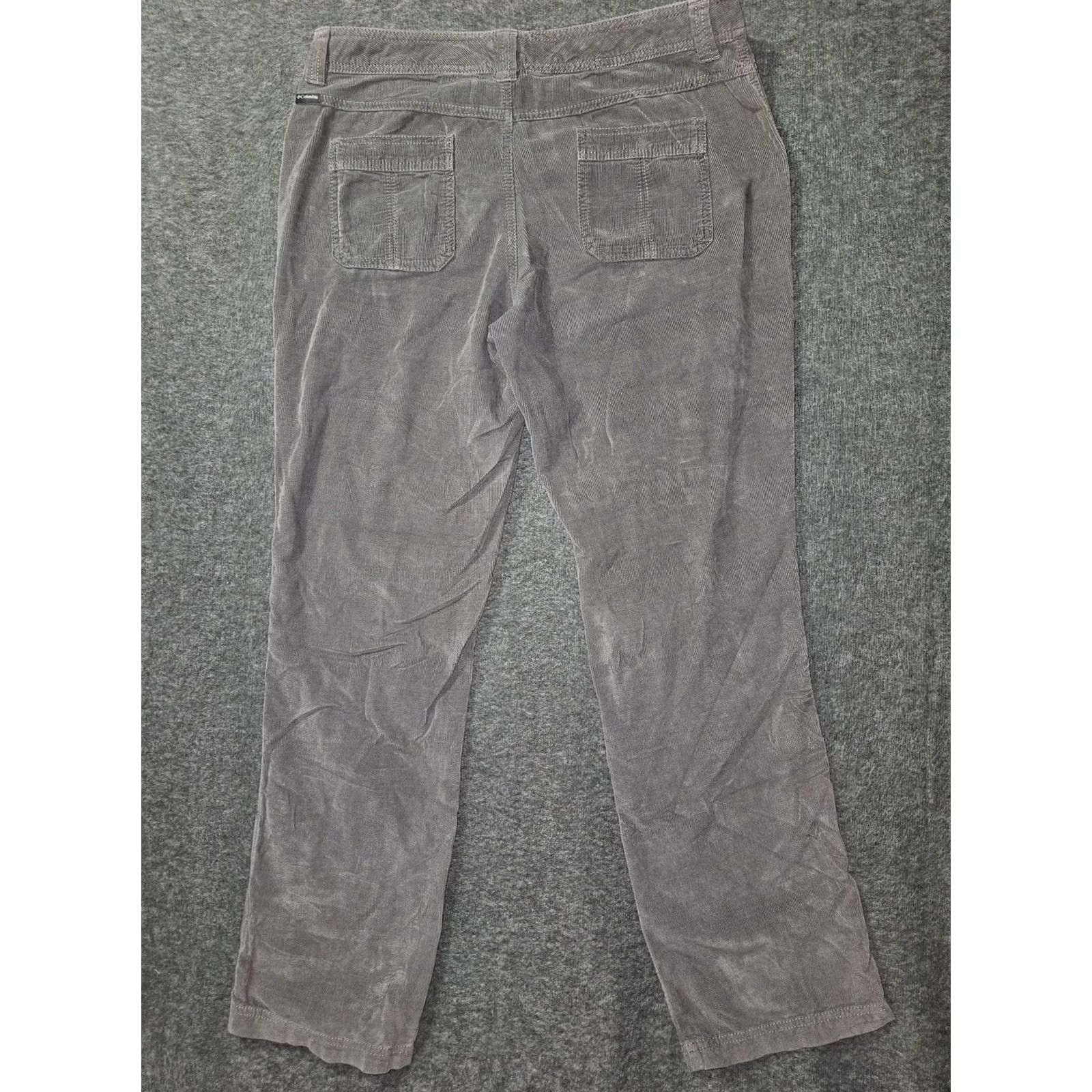 Vintage Columbia Pants Womens 12 Gray Corduroy Straight Leg Pockets AL8334 Size 34" / US 12 / IT 48 - 6 Thumbnail