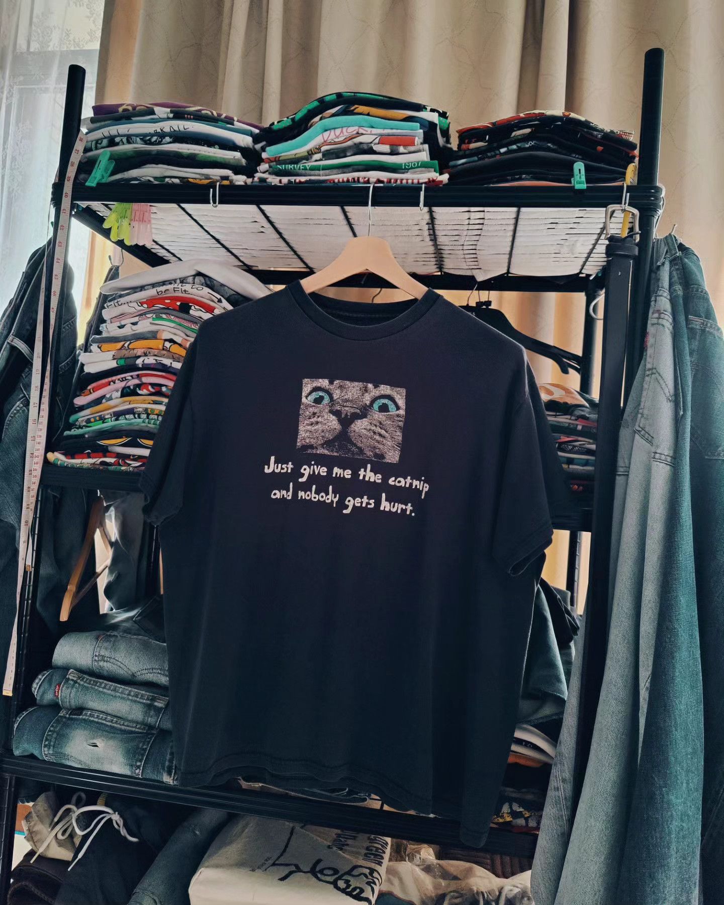 Vintage 😼 Gimme the Catnip Size US L / EU 52-54 / 3 - 2 Thumbnail