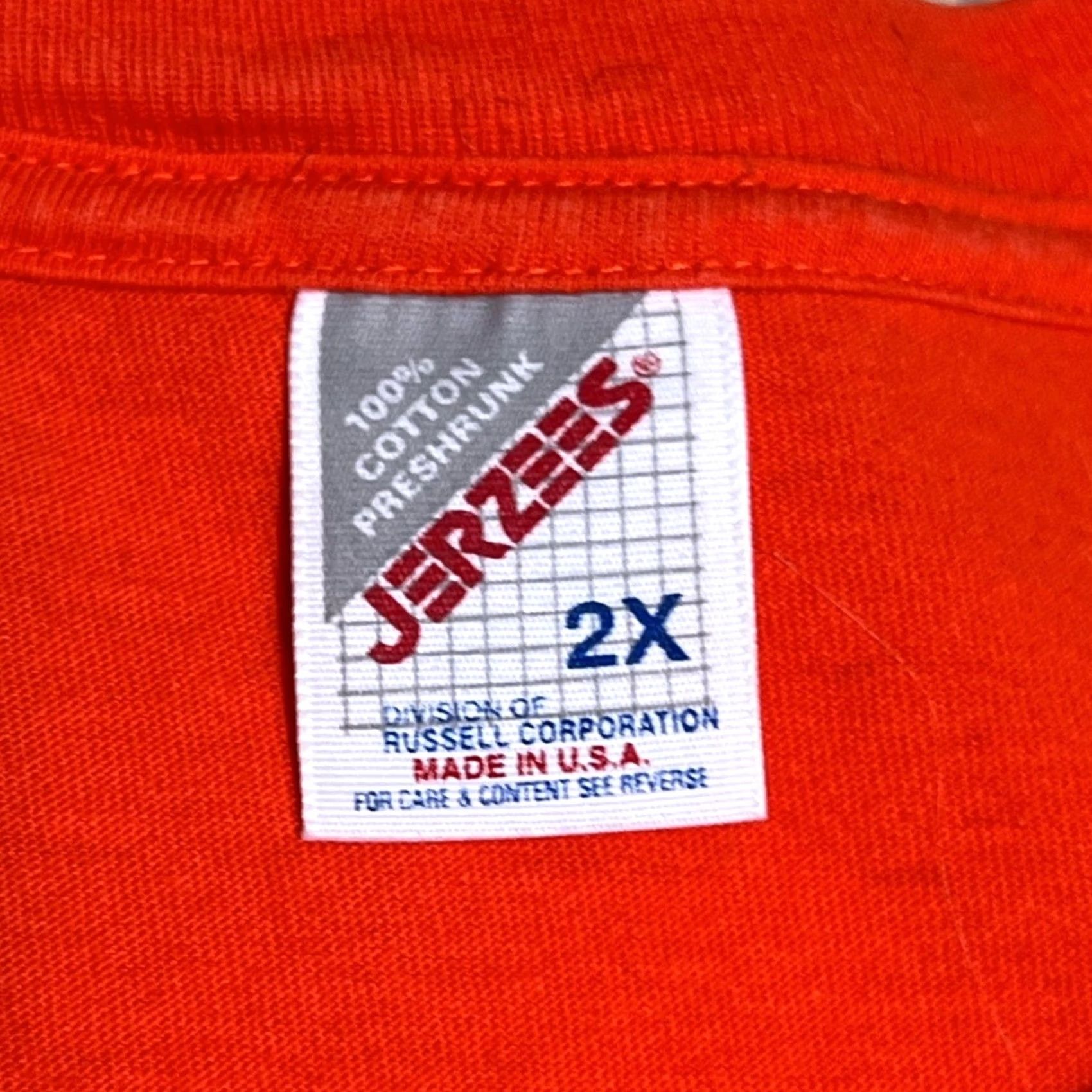 Jerzees VINTAGE Florida Gators Embroidered Big Logo Shirt Jerzees Orange 2XL Mens Size US XXL / EU 58 / 5 - 4 Thumbnail