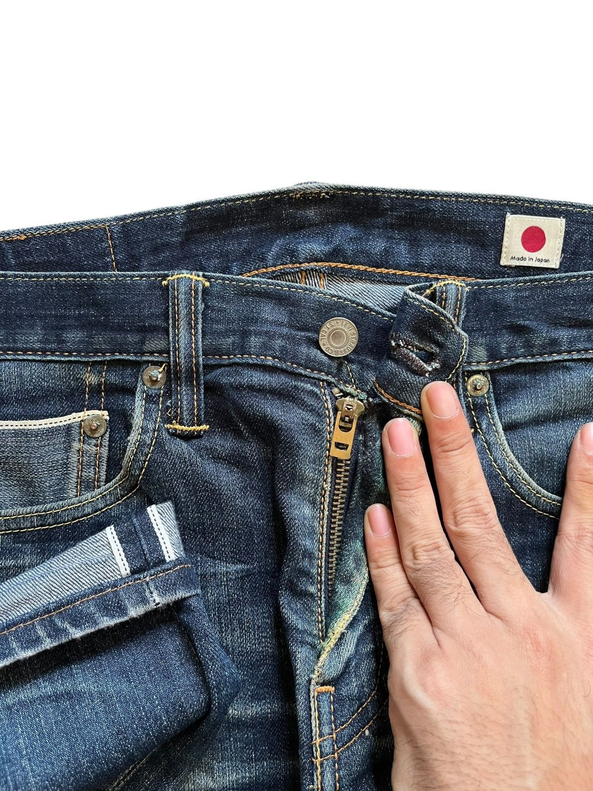 Levi's × Levi's Vintage Clothing Vintage 2006 Levis 511 Japan Selvedge Mudwash Slim Fit Jeans Size US 33 - 5 Thumbnail