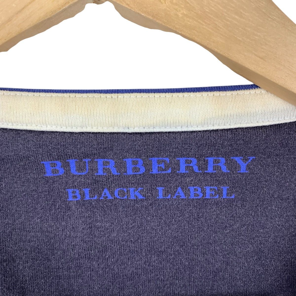 Burberry BURBERRY BLACK LABEL Stripes Embroidered Logo Tshirt Size US M / EU 48-50 / 2 - 5 Thumbnail