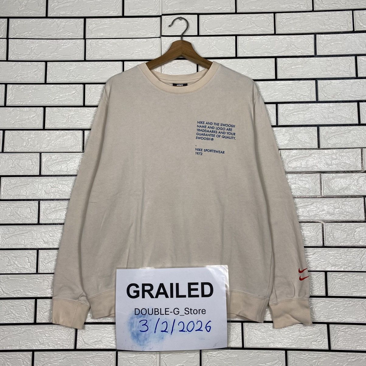 Nike 📌Jumper Sweatshirt Nike Big Style Swoosh Logo Size US L / EU 52-54 / 3 - 1 Thumbnail