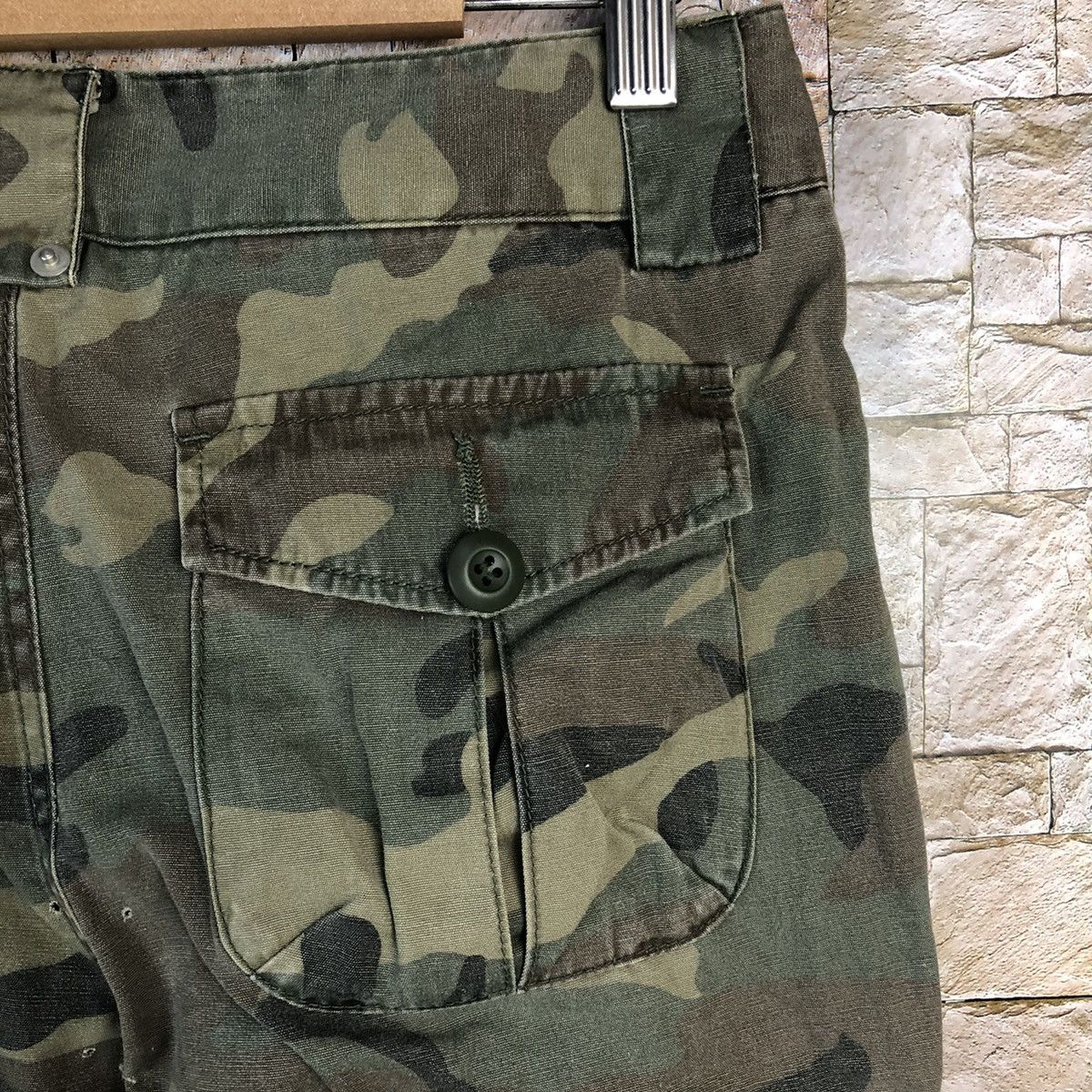 Japanese Brand As Know Is De Base Camo Green Cargo Multipocket Pants #A595 Size 28" / US 6 / IT 42 - 20 Thumbnail