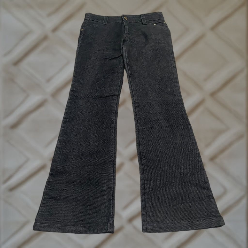 Vintage Prairie Bootcut Denim Jeans Juniors Large Black Mid Rise Cotton Casual 28x28.5 Denim Bootcut Prairie Black 28 28.5 Juniors Women City Modern Size 36" / US 14 / IT 50 - 1 Thumbnail