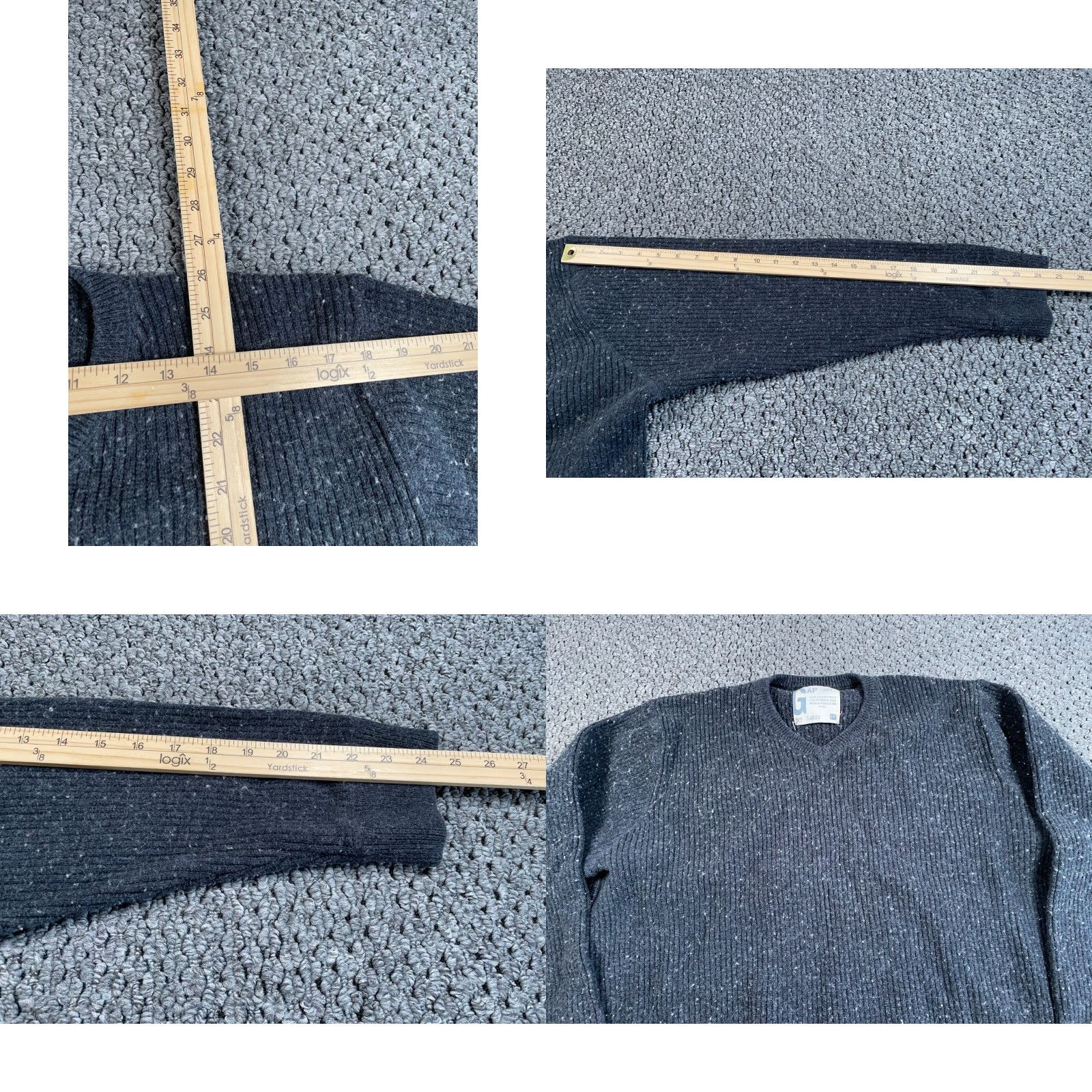 Gap Gap Heavyweight Knit Sweater 2XL Dark Gray Casual Pullover Men Size US XXL / EU 58 / 5 - 8 Thumbnail