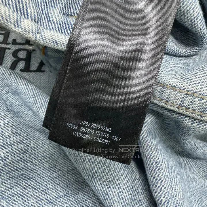 Balenciaga Balenciaga Classic Logo Embroidered Denim Jacket. Size US L / EU 52-54 / 3 - 1 Thumbnail