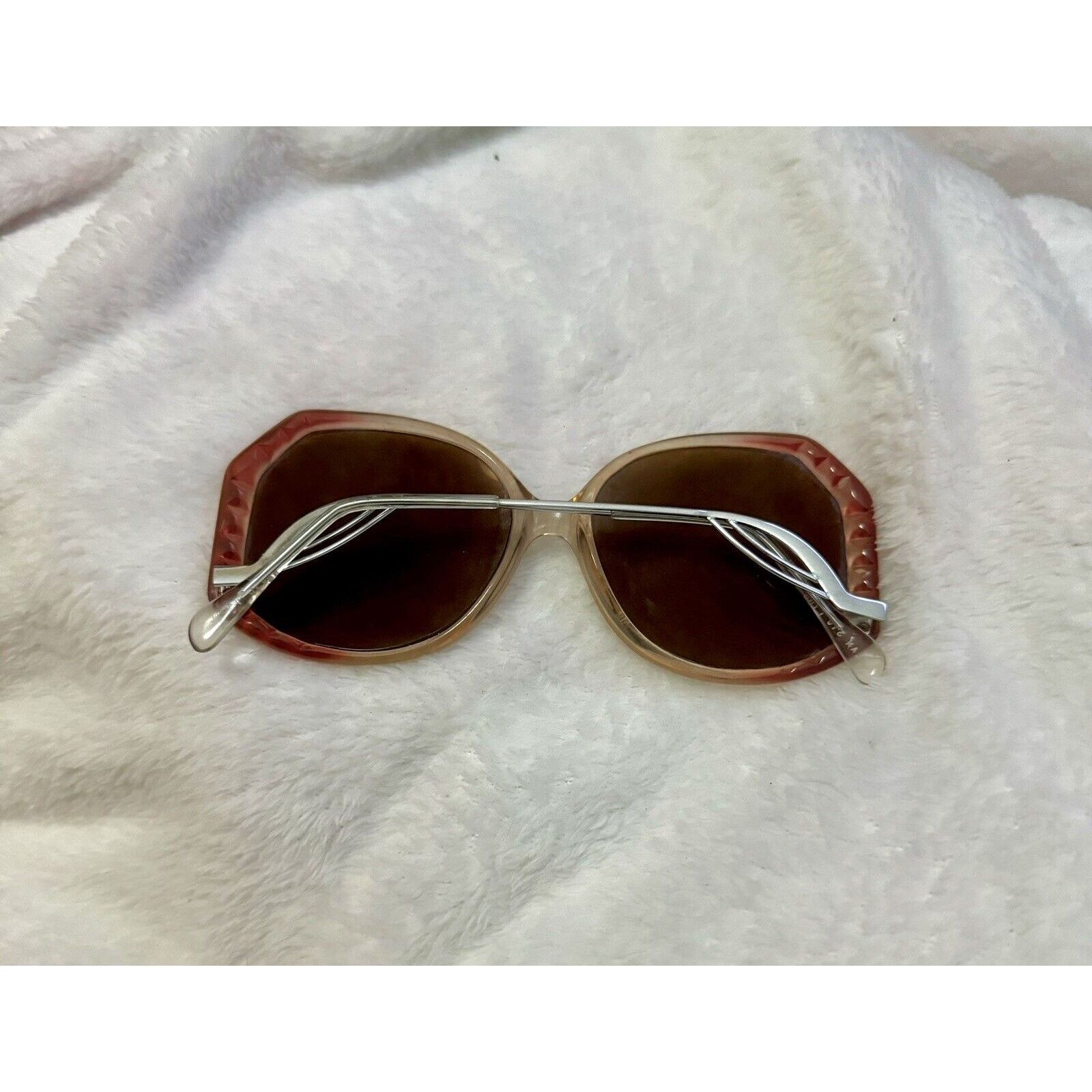 ELAN Vintage Eyeglass Frames Pink/Gray, Silver Drop Arm 54 18 140 Size ONE SIZE - 3 Thumbnail