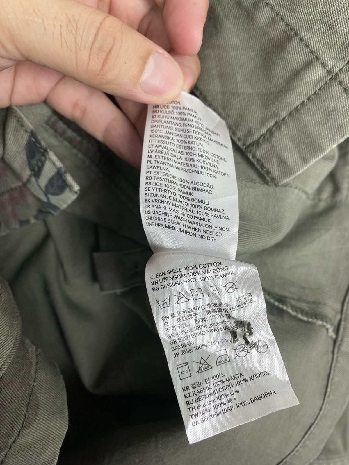 H&M Rare‼️ H&M Floral Utility Khaki Jacket Size M / US 6-8 / IT 42-44 - 7 Thumbnail