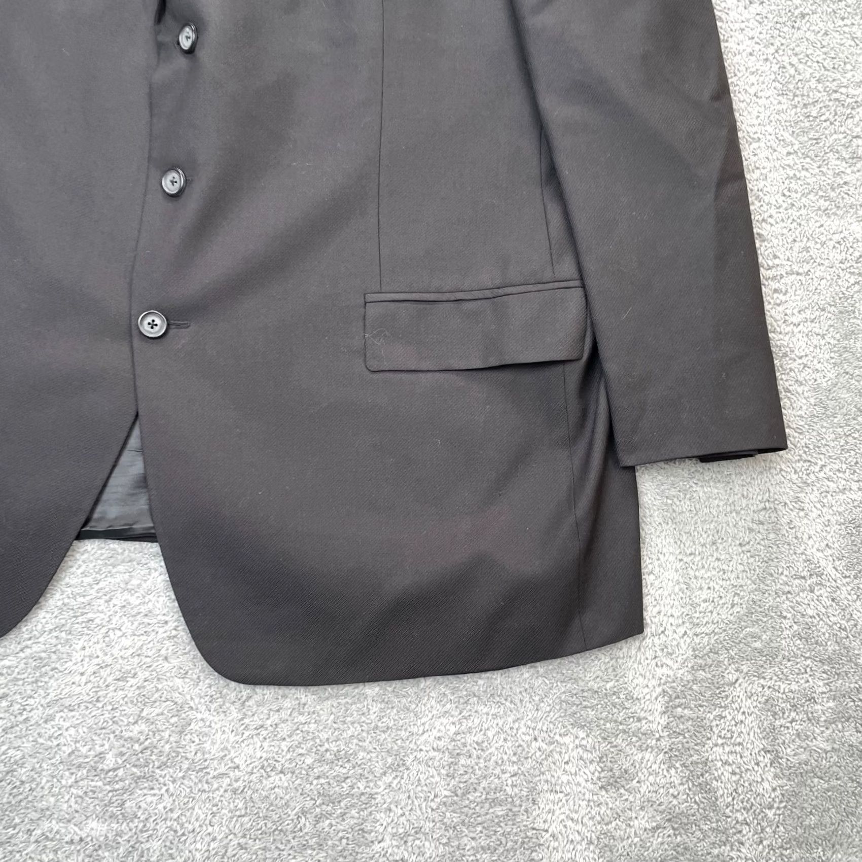 Ralph Lauren VINTAGE Lauren Ralph Lauren Blazer Jacket Mens 52R Black Single Breasted Lined Coat Size 52R - 7 Thumbnail
