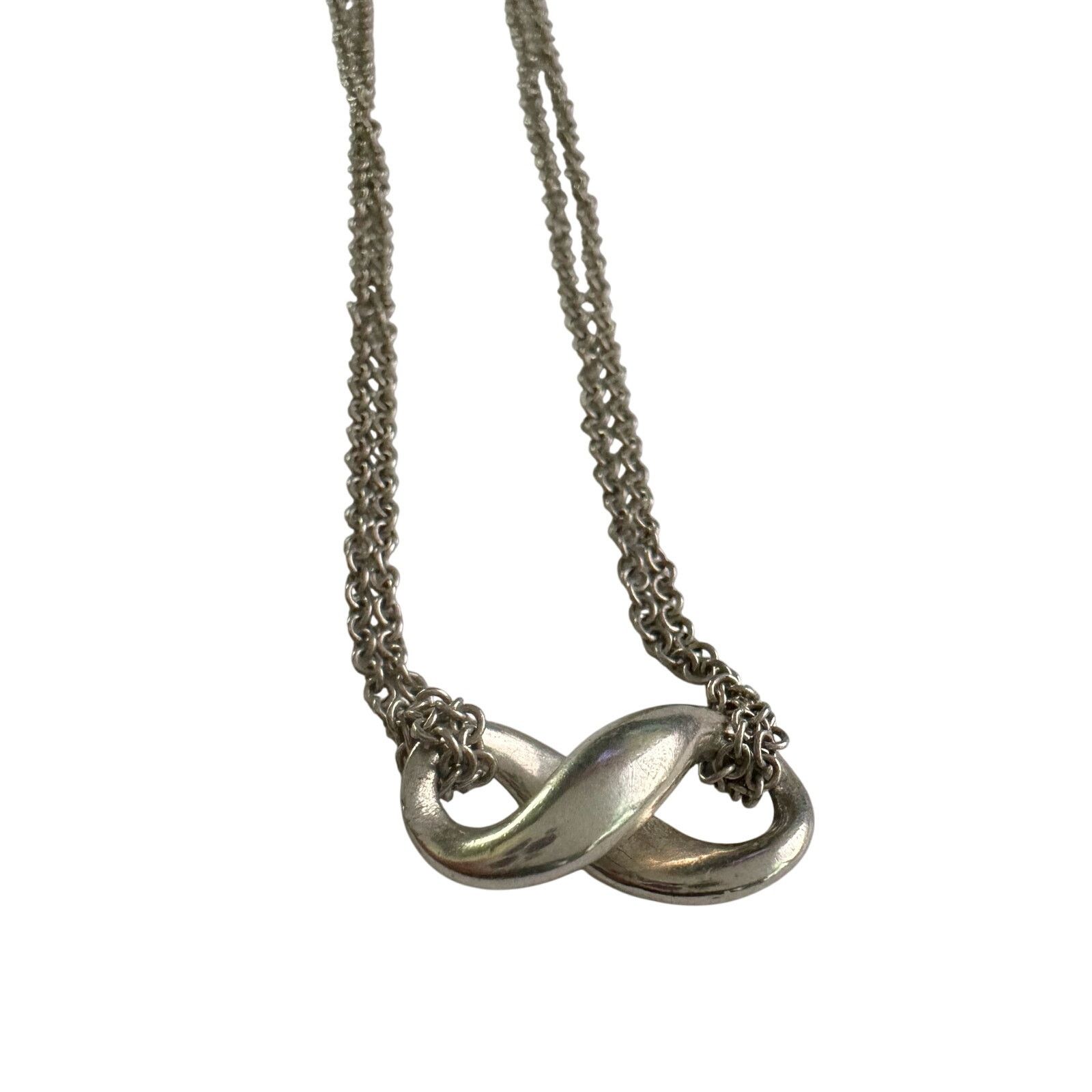 Tiffany & Co. Tiffany & Co Infinity Double Chain Pendant and Necklace Size ONE SIZE - 3 Thumbnail
