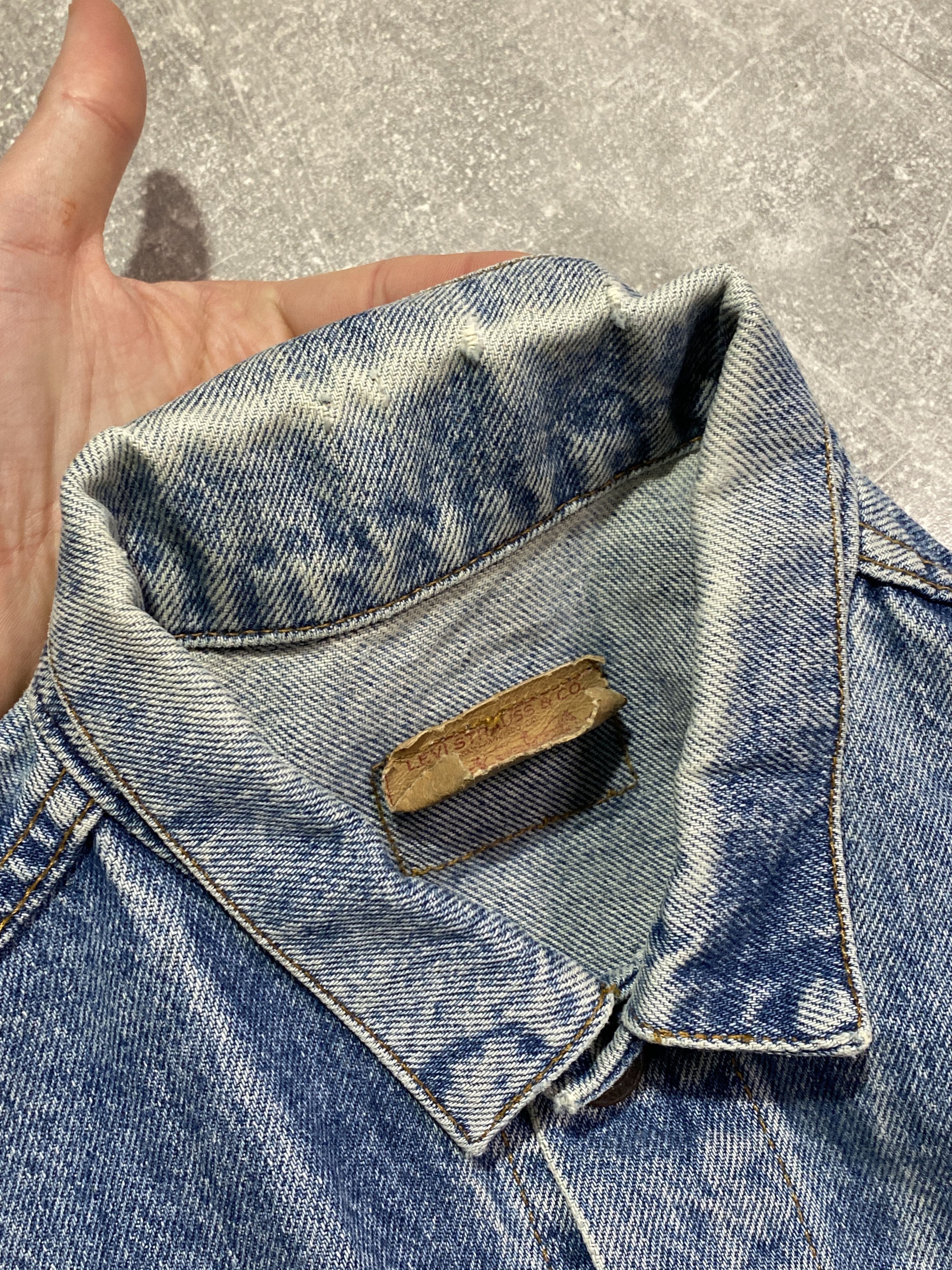 Levi's Vintage 90s Made In USA Levis Denim Jacket Size US S / EU 44-46 / 1 - 8 Thumbnail