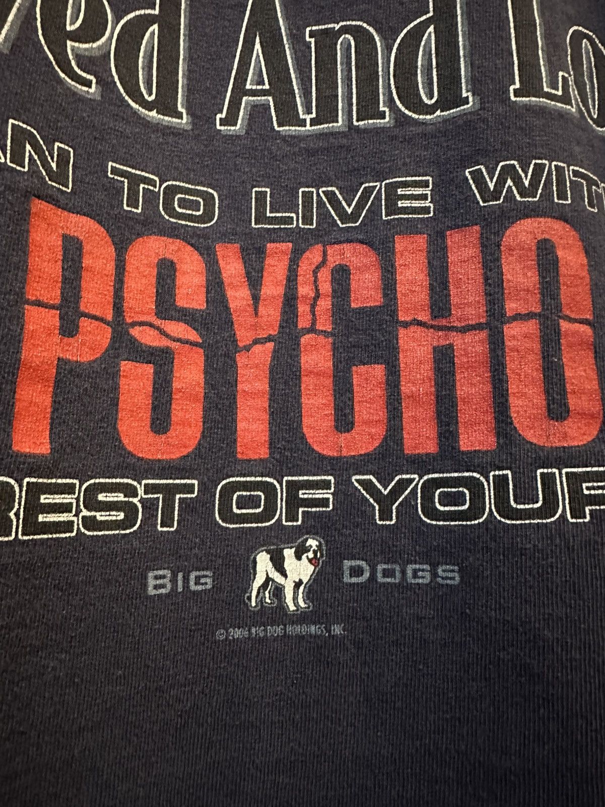 Vintage 🔪 faded vintage Big Dogs Psycho Horror Movie longsleeve tee Size US XL / EU 56 / 4 - 5 Thumbnail
