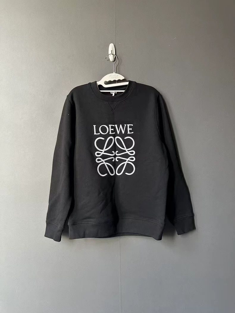 Loewe LOEWE Black embroidered sweater Size M / US 6-8 / IT 42-44 - 1 Thumbnail