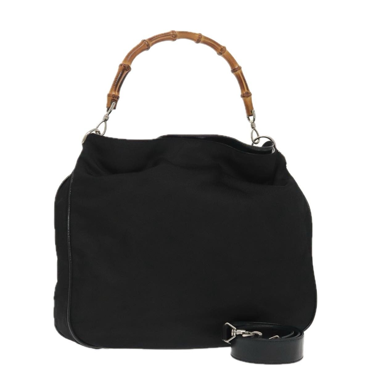 Gucci Gucci Vintage Bamboo Shoulder Bag Nylon Size ONE SIZE - 1 Thumbnail