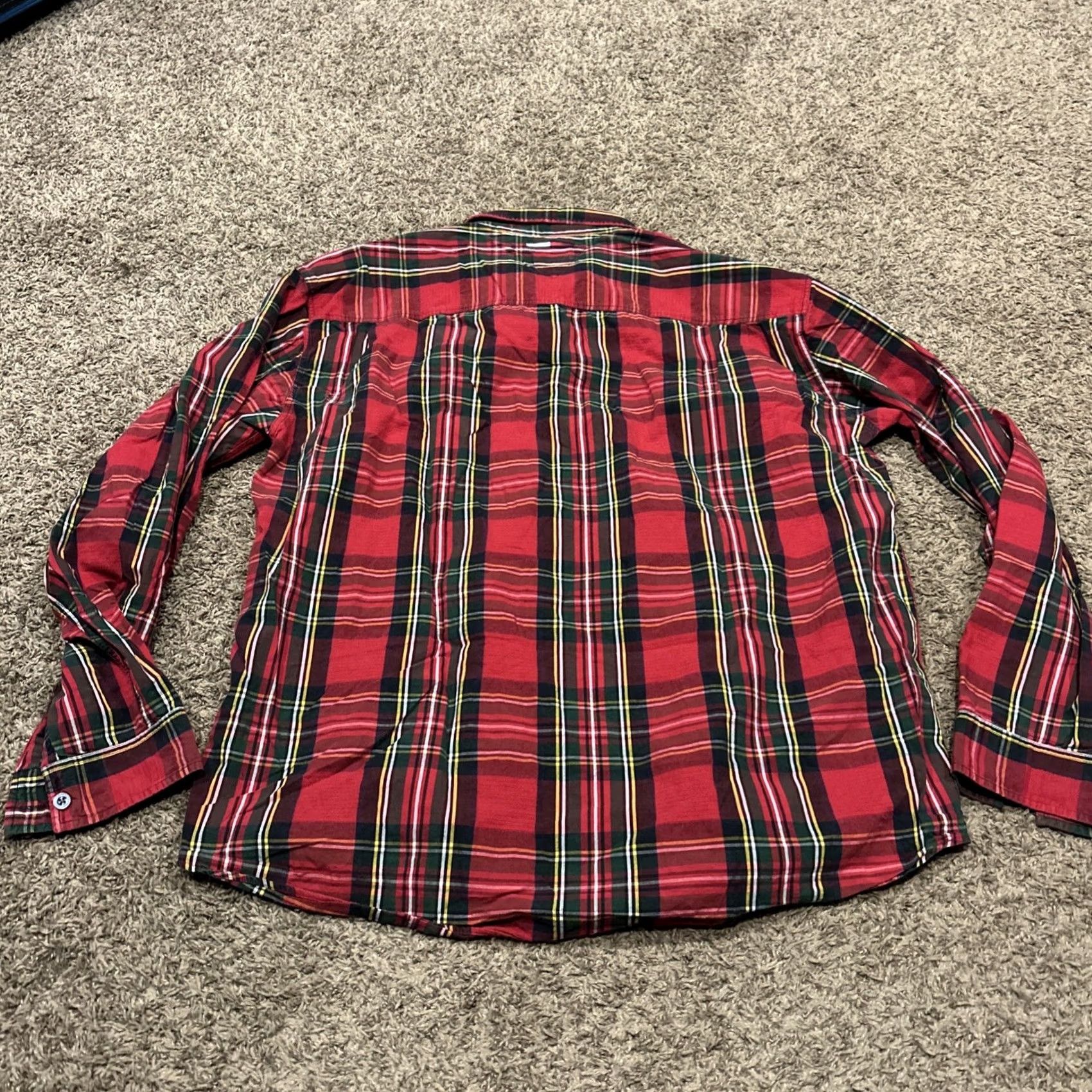 Tommy Hilfiger Tommy Hilfiger Shirt Button-Up Plaid Red Cotton 2XL Men’s Long Sleeve Button-Up Shirt Mens 2XL Red Plaid Cotton knit Classic Vintage: No Size US XXL / EU 58 / 5 - 4 Thumbnail