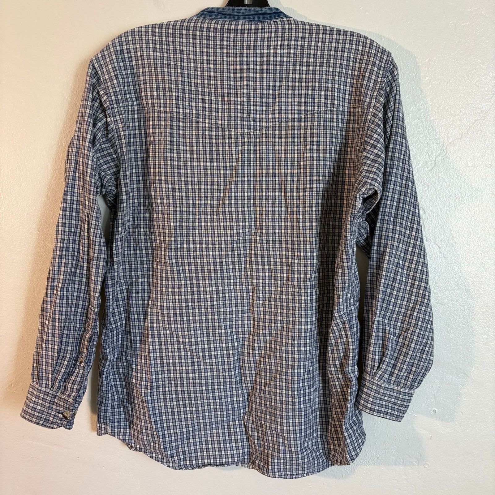 Other Cowboy Code Plaid Work Shirt with Denim Mock Neck Western Size US L / EU 52-54 / 3 - 4 Thumbnail