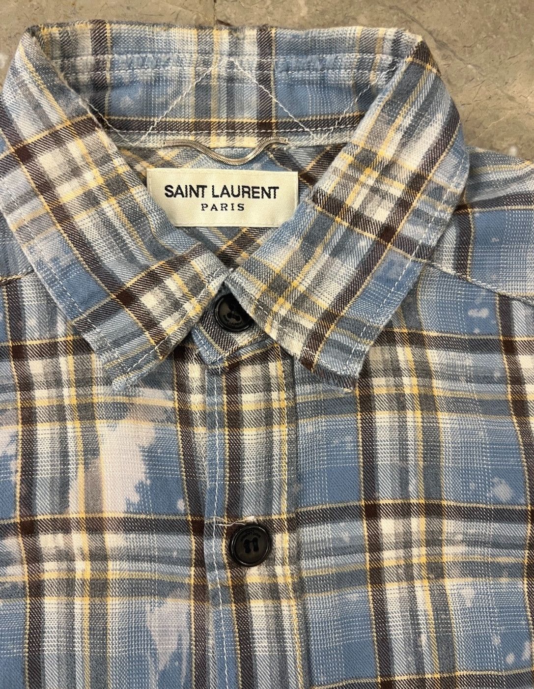 Saint Laurent Paris Saint Laurent Paris by Hedi 16SS Runway Distressed Shirt-25 Size US S / EU 44-46 / 1 - 4 Thumbnail