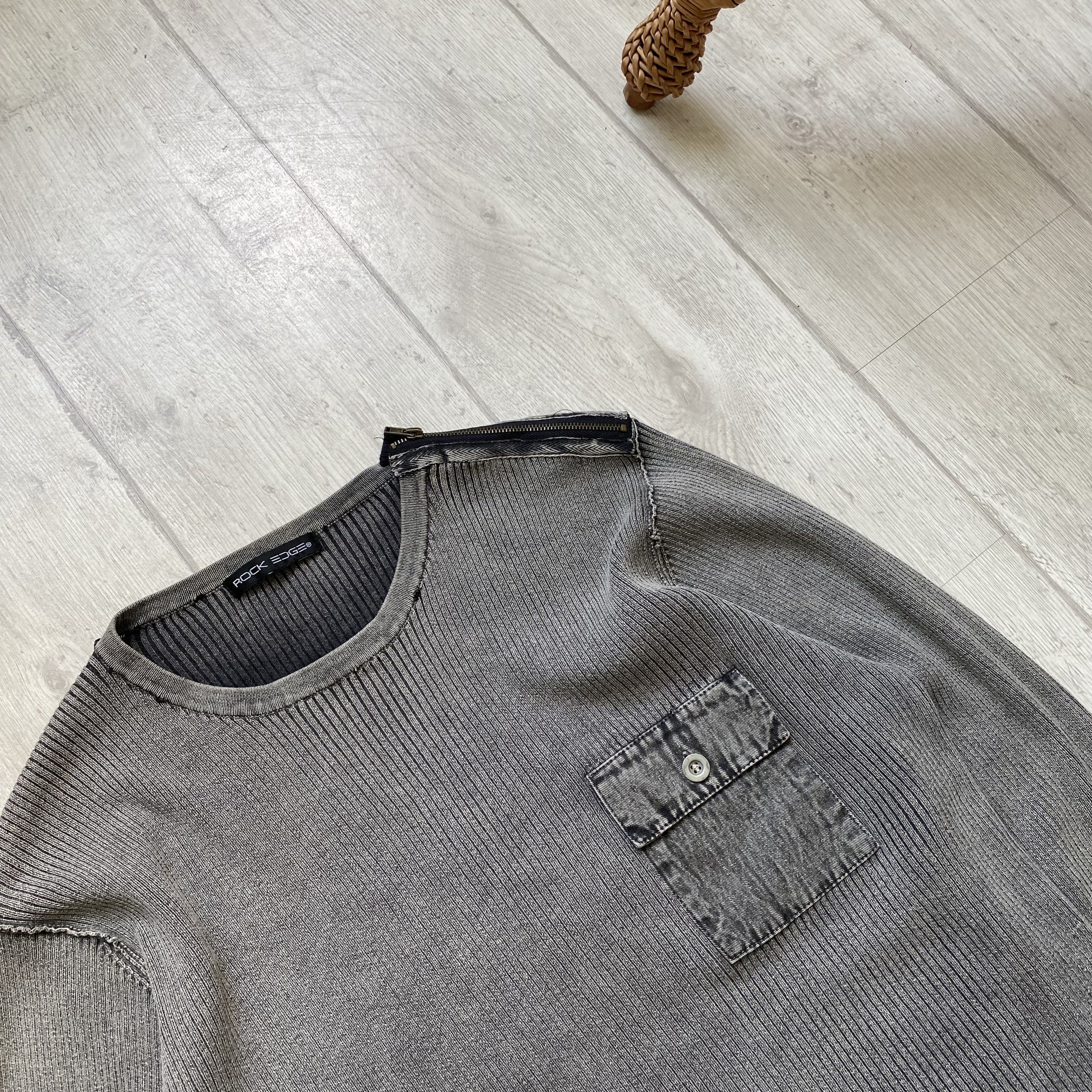 Diesel Vintage 90s Diesel Style Rock Ribbed zip sweater opium Size US M / EU 48-50 / 2 - 2 Thumbnail