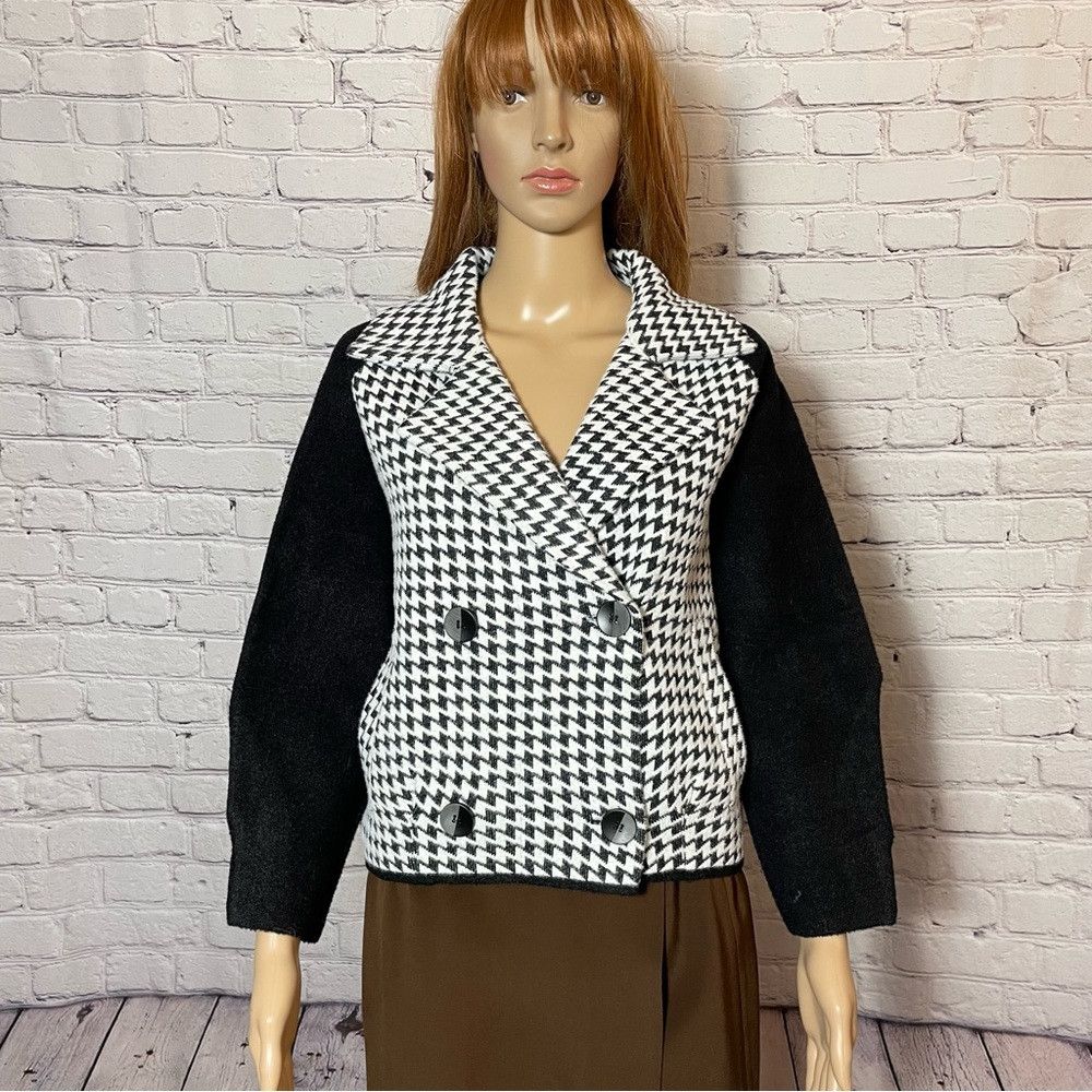 Magaschoni NWT New Magaschoni Double Breasted Notch Lapel Cropped Jack Size S / US 4 / IT 40 - 3 Thumbnail
