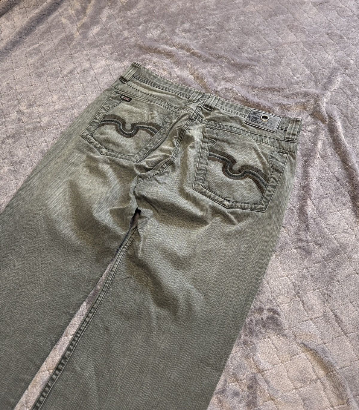 Japanese Brand × Vintage Vintage sk8 rap Black Plumb Denim Pants Size US 38 / EU 54 - 4 Thumbnail
