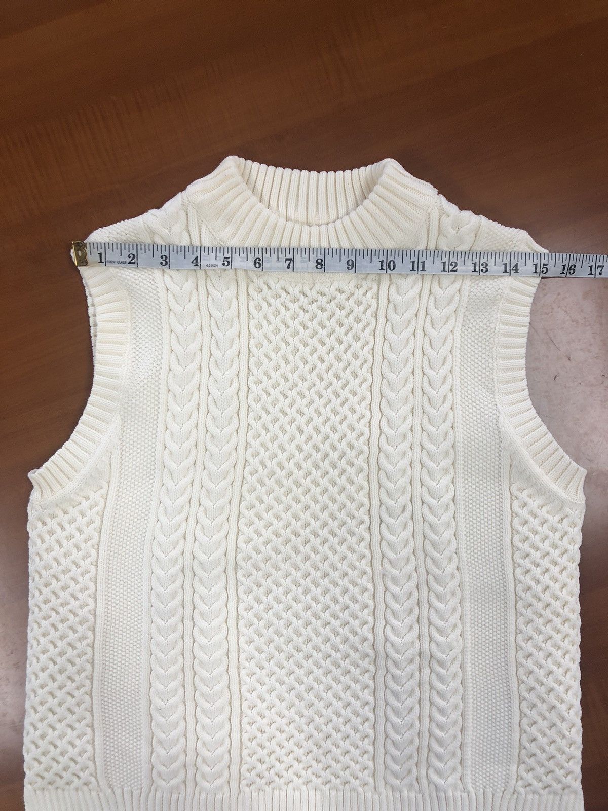 Aran Isles Knitwear Vintage Fila Cable Knit Vest – White Lane Edition Size US M / EU 48-50 / 2 - 15 Thumbnail
