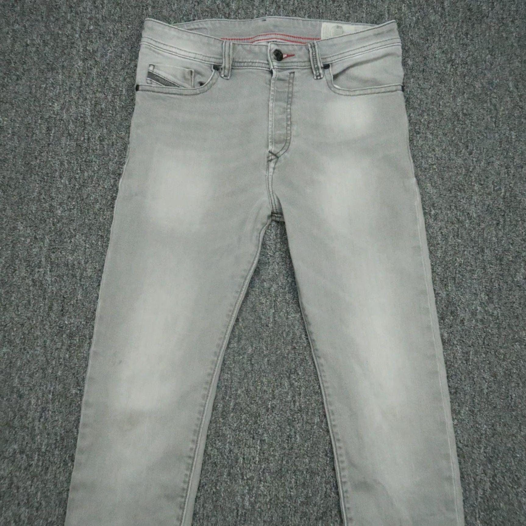 Diesel Diesel Jeans Mens 29x32 Gray Buster Slim Tapered 5 Pocket Button Fly Size US 29 - 2 Thumbnail