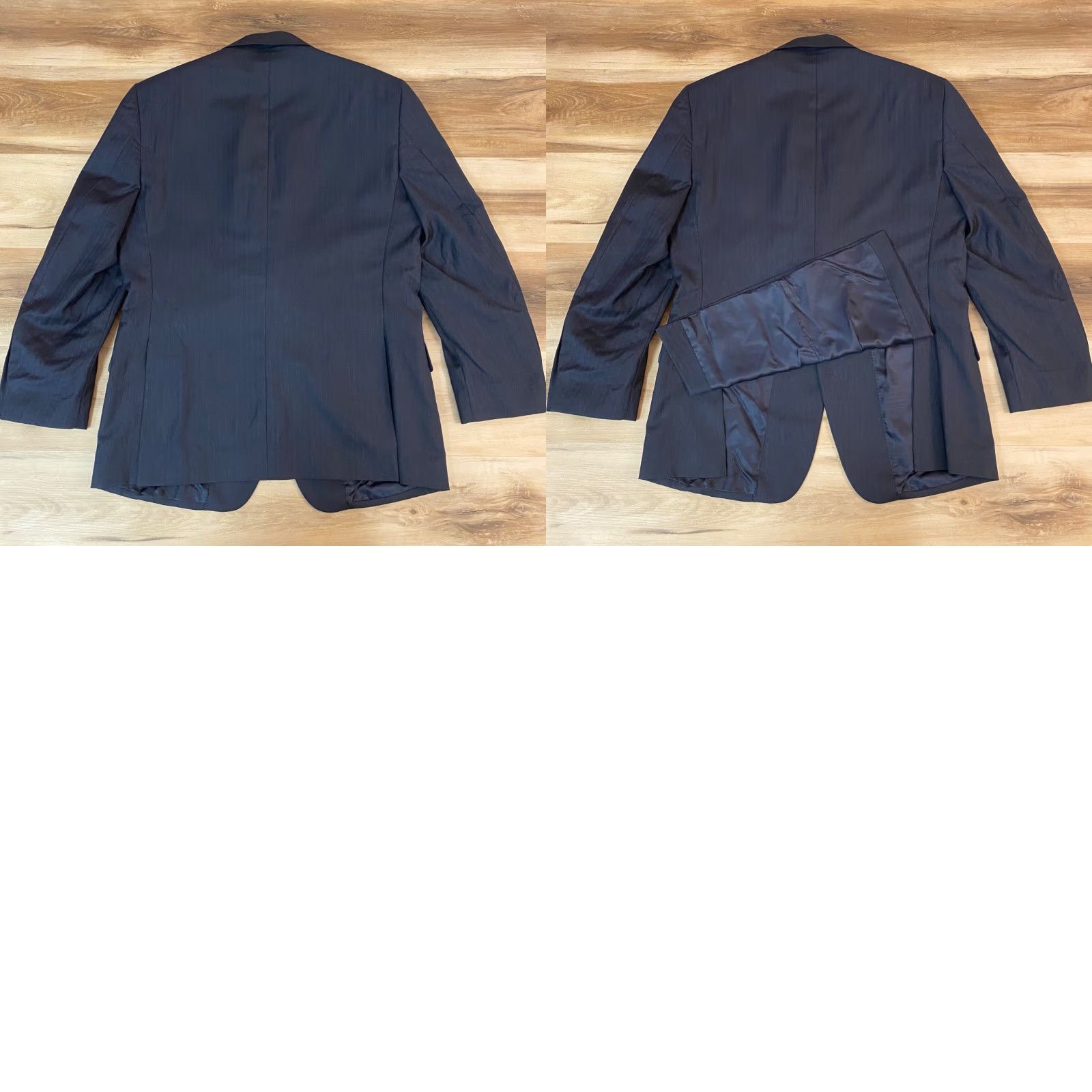 Jos. A. Bank Jos A Bank Blazer Mens 42R Navy Blue Striped 2 Button Sport Jacket Wool Shirt Jacket? Size 42R - 9 Thumbnail