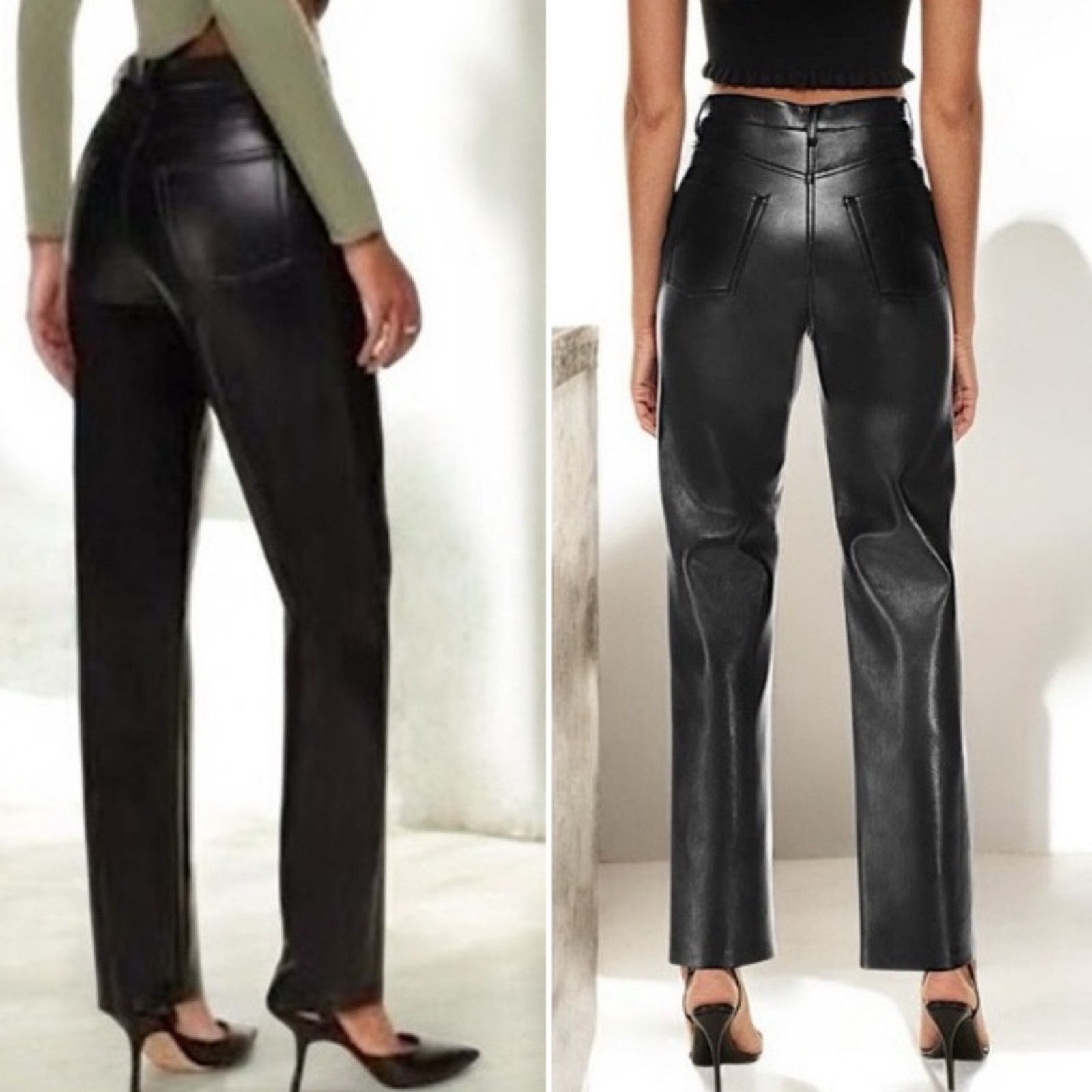 Aritzia Aritzia Wilfred $148 Faux Leather Melina Pant sz 4 EUC Size 27" / US 4 / IT 40 - 13 Thumbnail