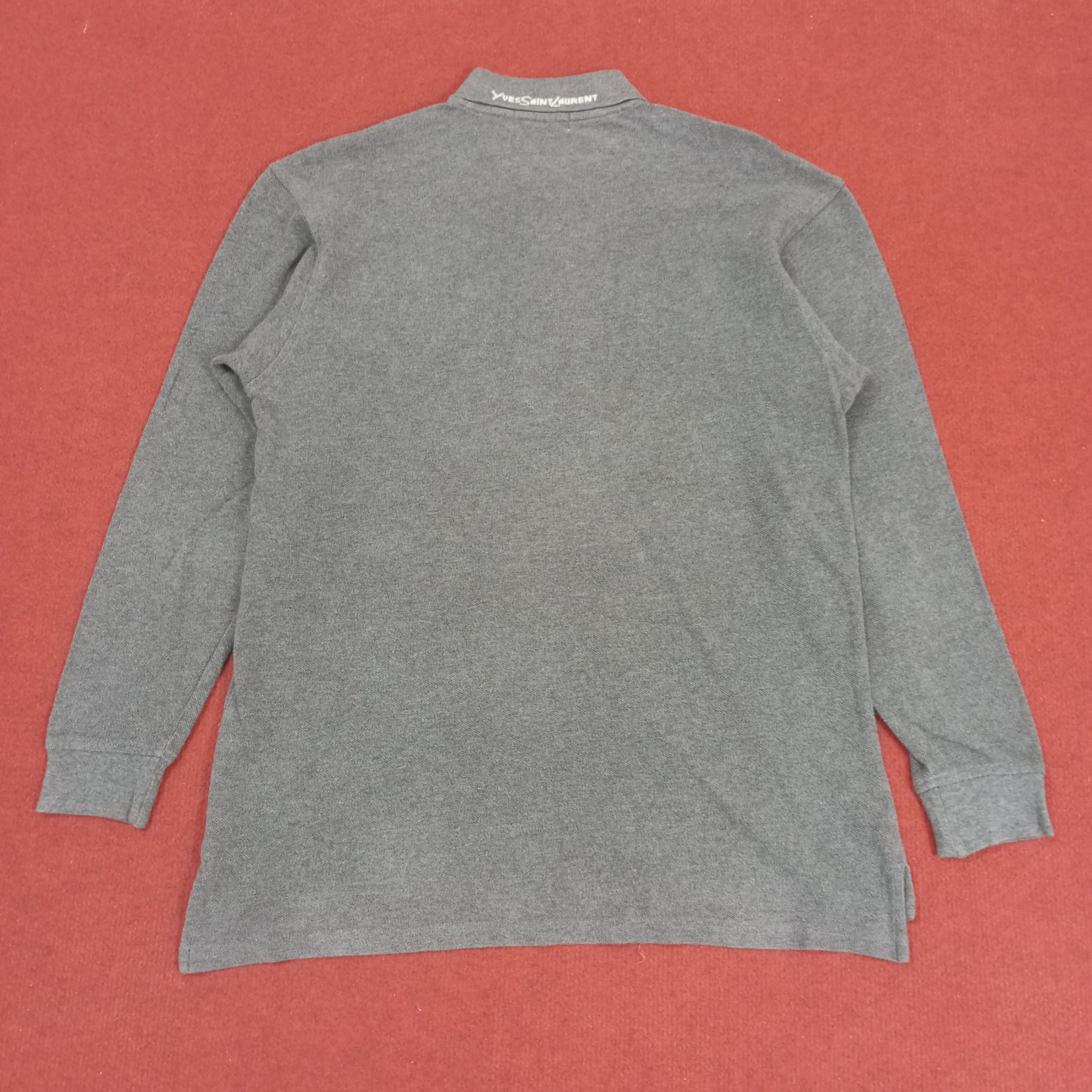 Yves Saint Laurent Yves Saint Laurent Fashion Style YSL Logo Design Polos Size US L / EU 52-54 / 3 - 3 Thumbnail