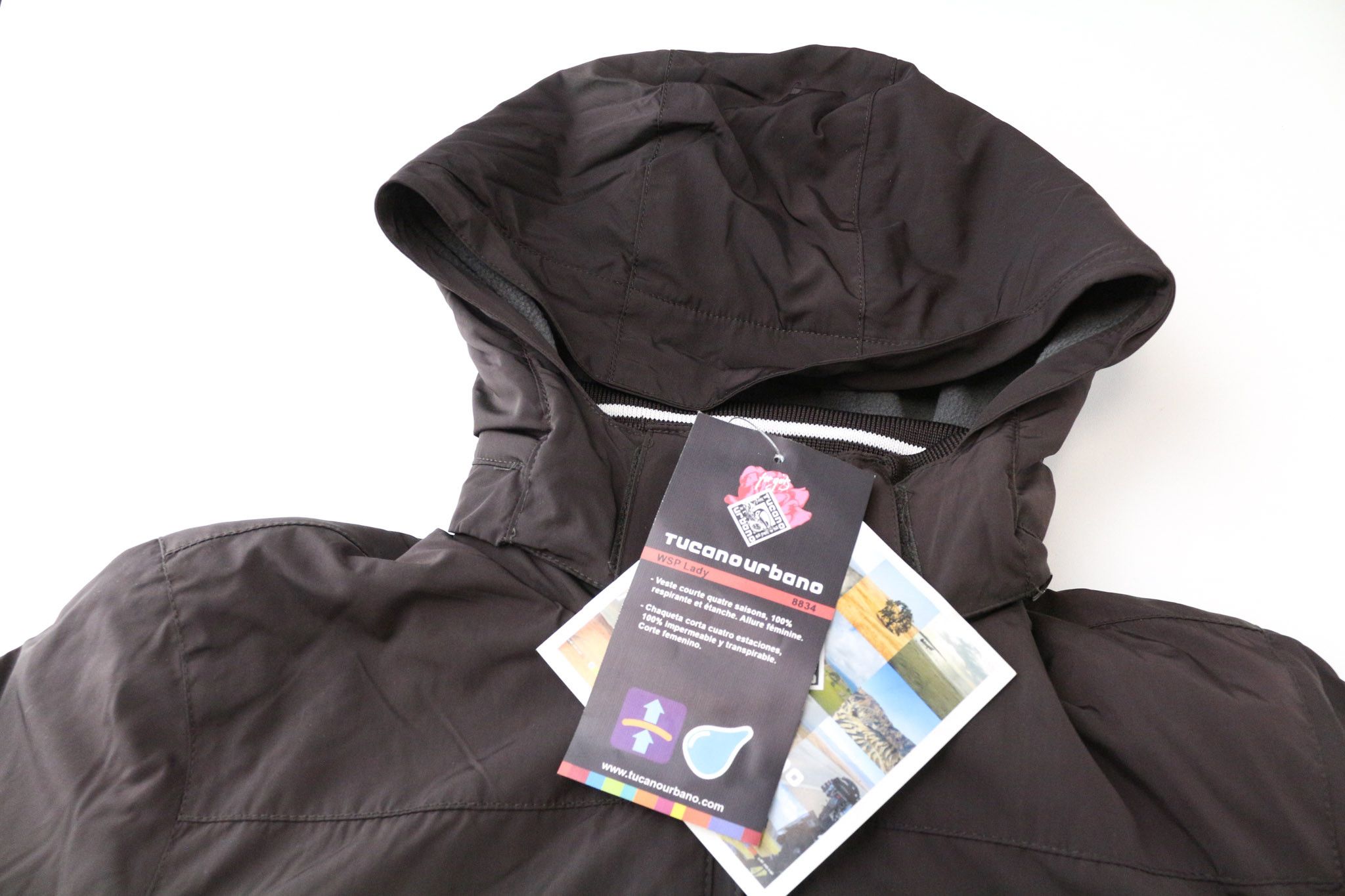 Other WSP IT38 Brown Windproof Motorcycle Jacket 74604 Size M / US 6-8 / IT 42-44 - 3 Thumbnail