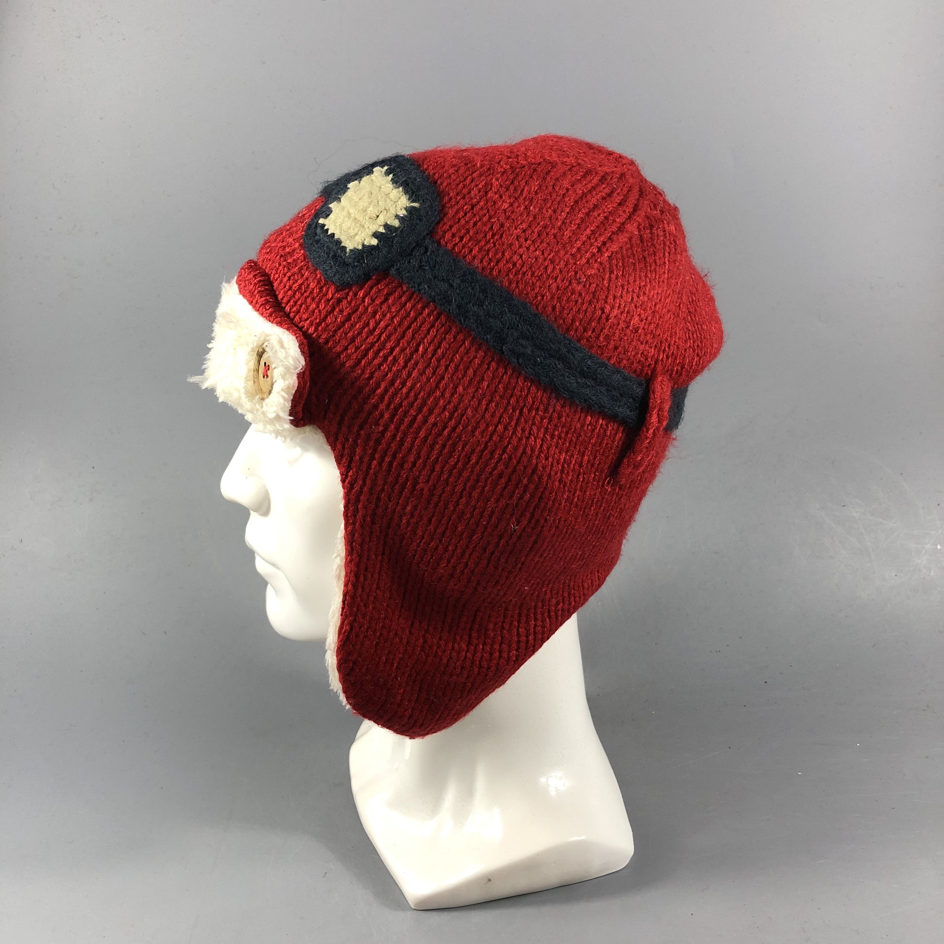 Vintage Ushanka Pilot Helmet Earflap Beanie Snowcap Snow Hat B838 Size ONE SIZE - 2 Thumbnail