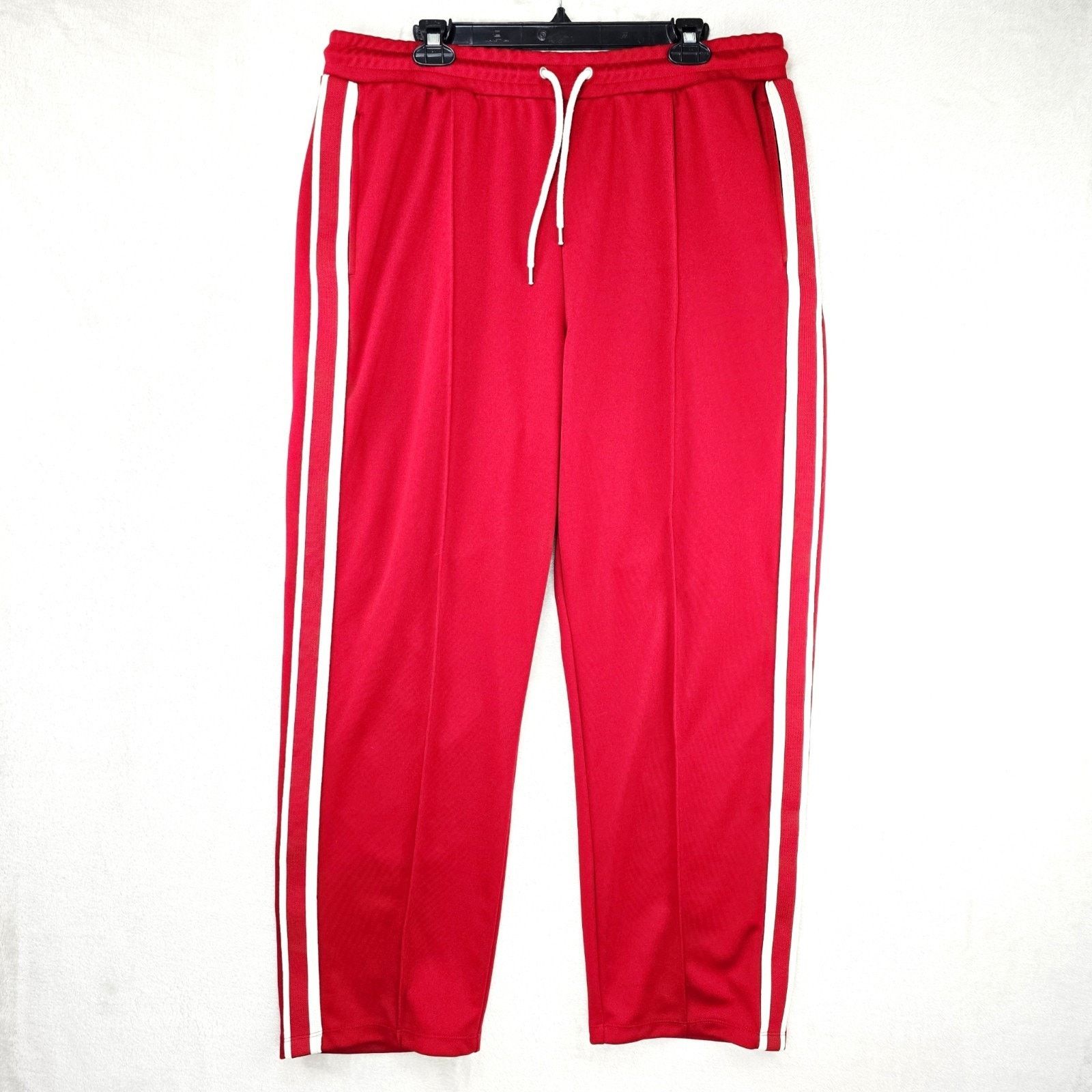 Gap GAP Track Pants Size XL red Striped Tricot Straight Baggy Size US 36 / EU 52 - 1 Thumbnail