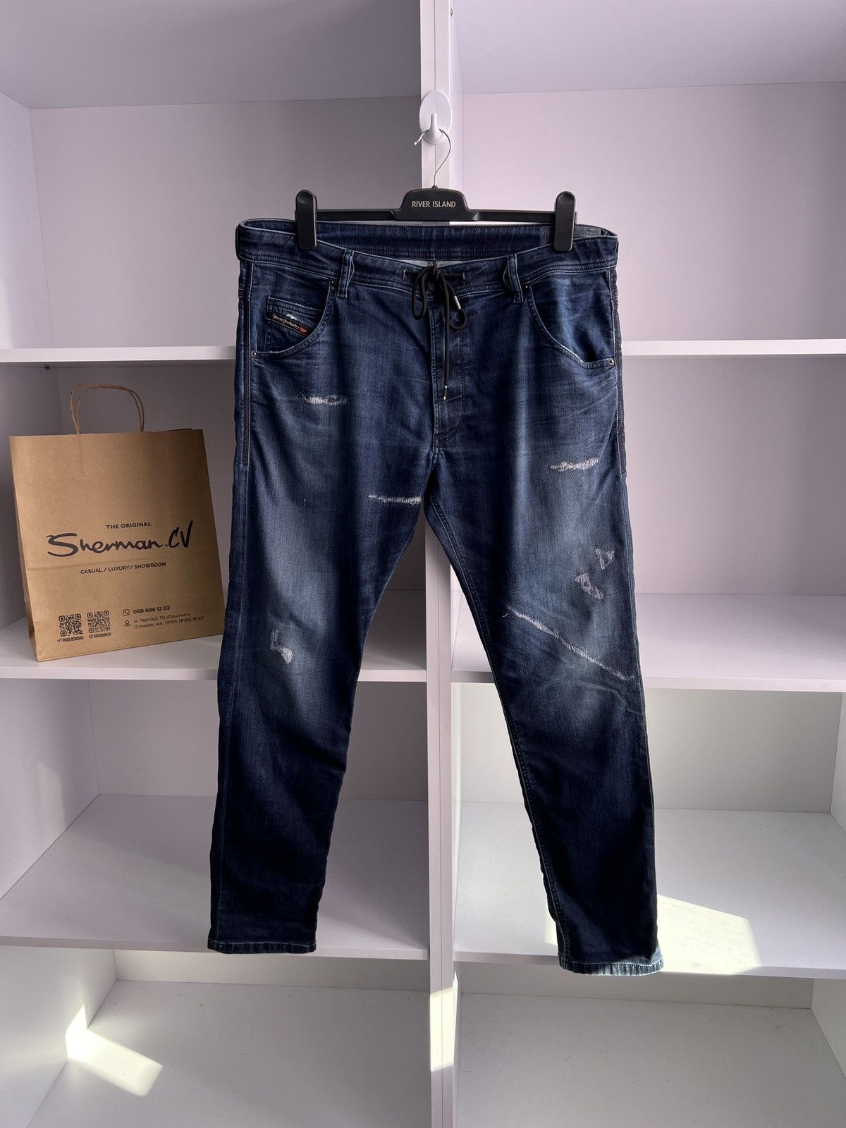 Diesel × Streetwear × Vintage Vintage Diesel Krooley CB-Ne Blue 