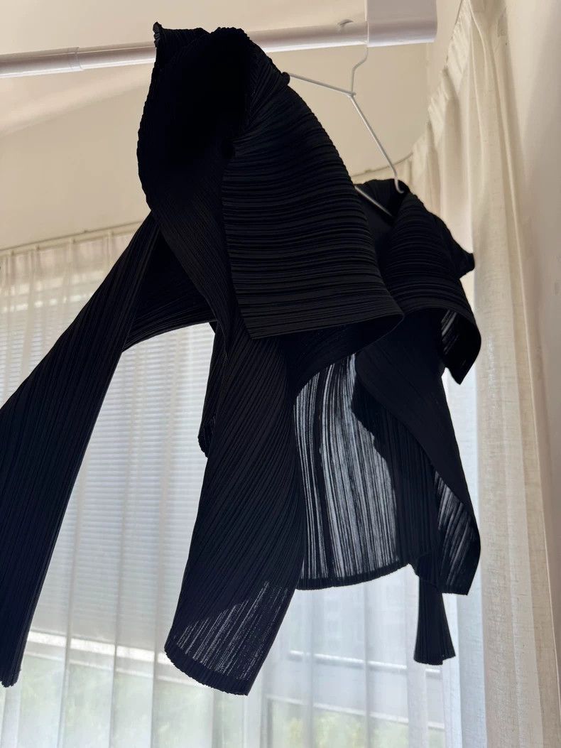 Issey Miyake issey miyake size:3 Kelp, butterfly collar, one-button top Size XXS / US 00 / IT 34 - 6 Thumbnail