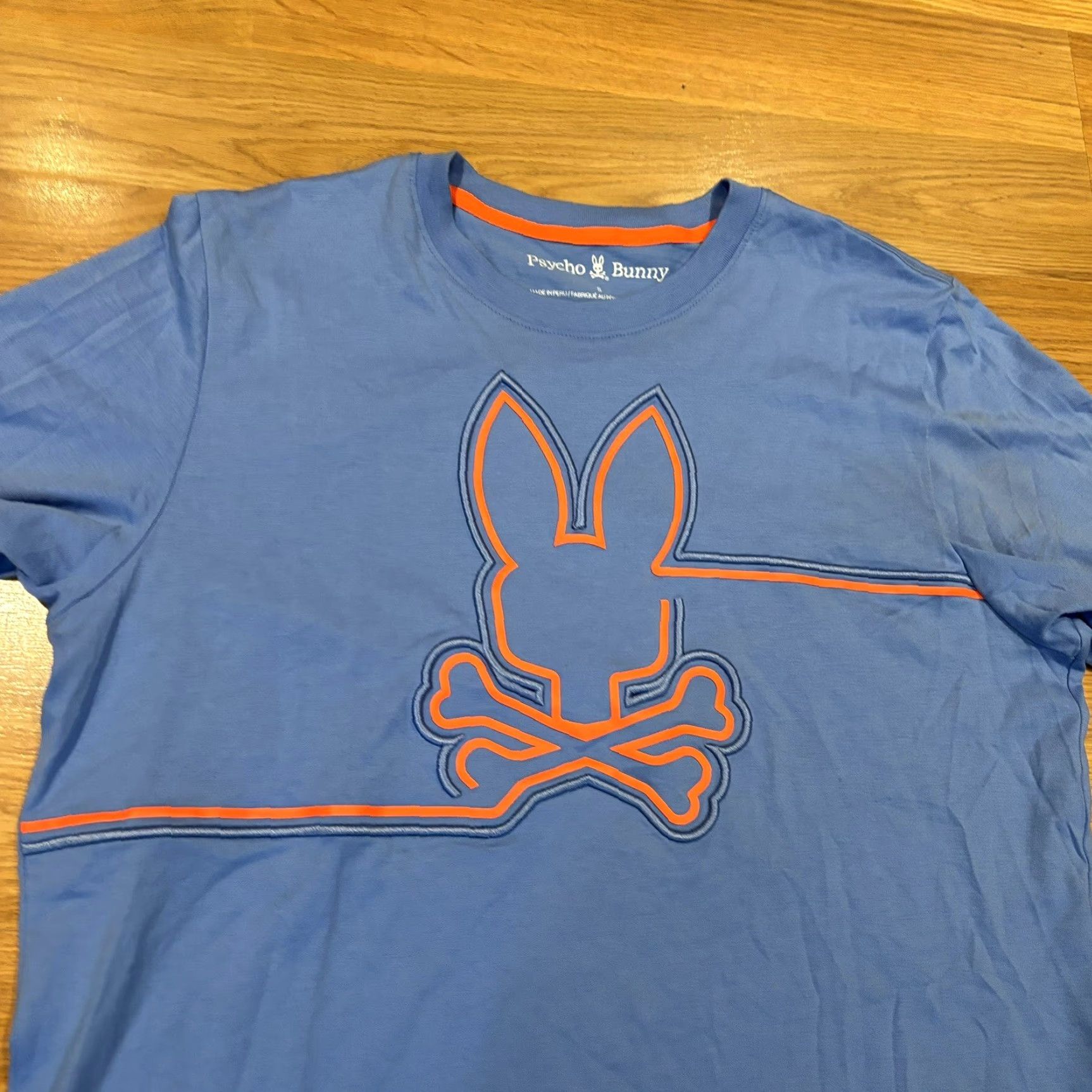 Psycho Bunny Psycho Bunny Chester Embroidered Graphic Tee Sky Blue T Shirt Men’s Size 5 Size US S / EU 44-46 / 1 - 2 Thumbnail