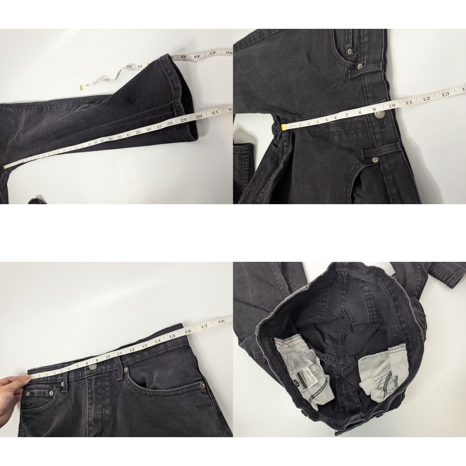 Levi's Levi's 511 Jeans Mens 32x30 Black Slim Straight Stretch Denim Pants Casual Norm Size US 32 / EU 48 - 8 Thumbnail