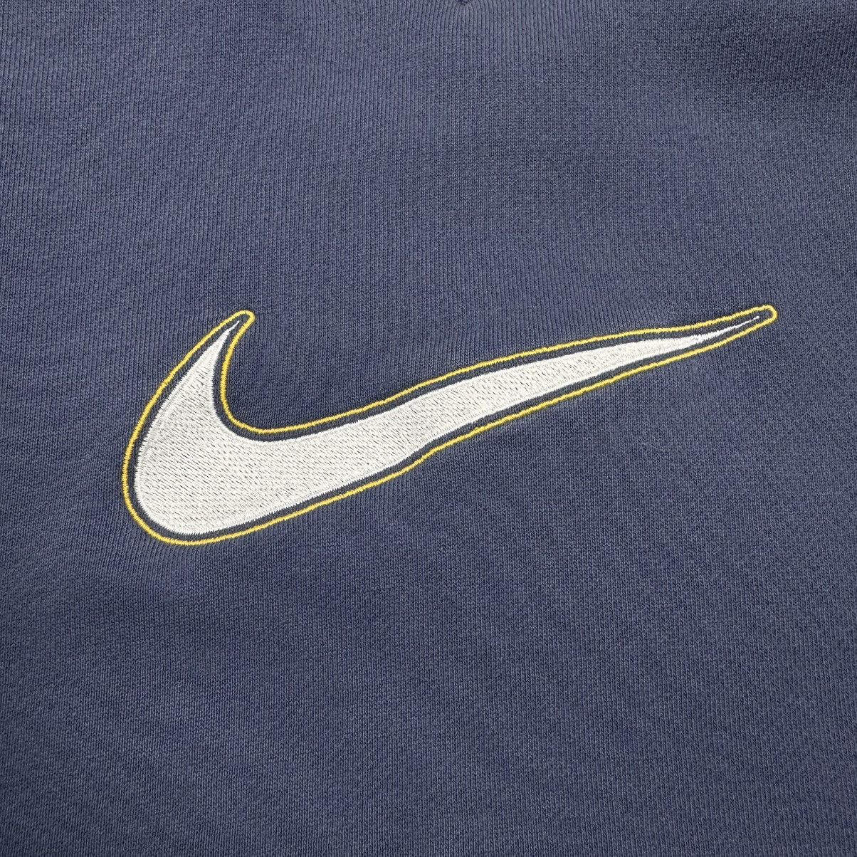Nike Vintage Nike Y2K Drill Big Swoosh Pale Purple Crewneck Size US L / EU 52-54 / 3 - 7 Thumbnail