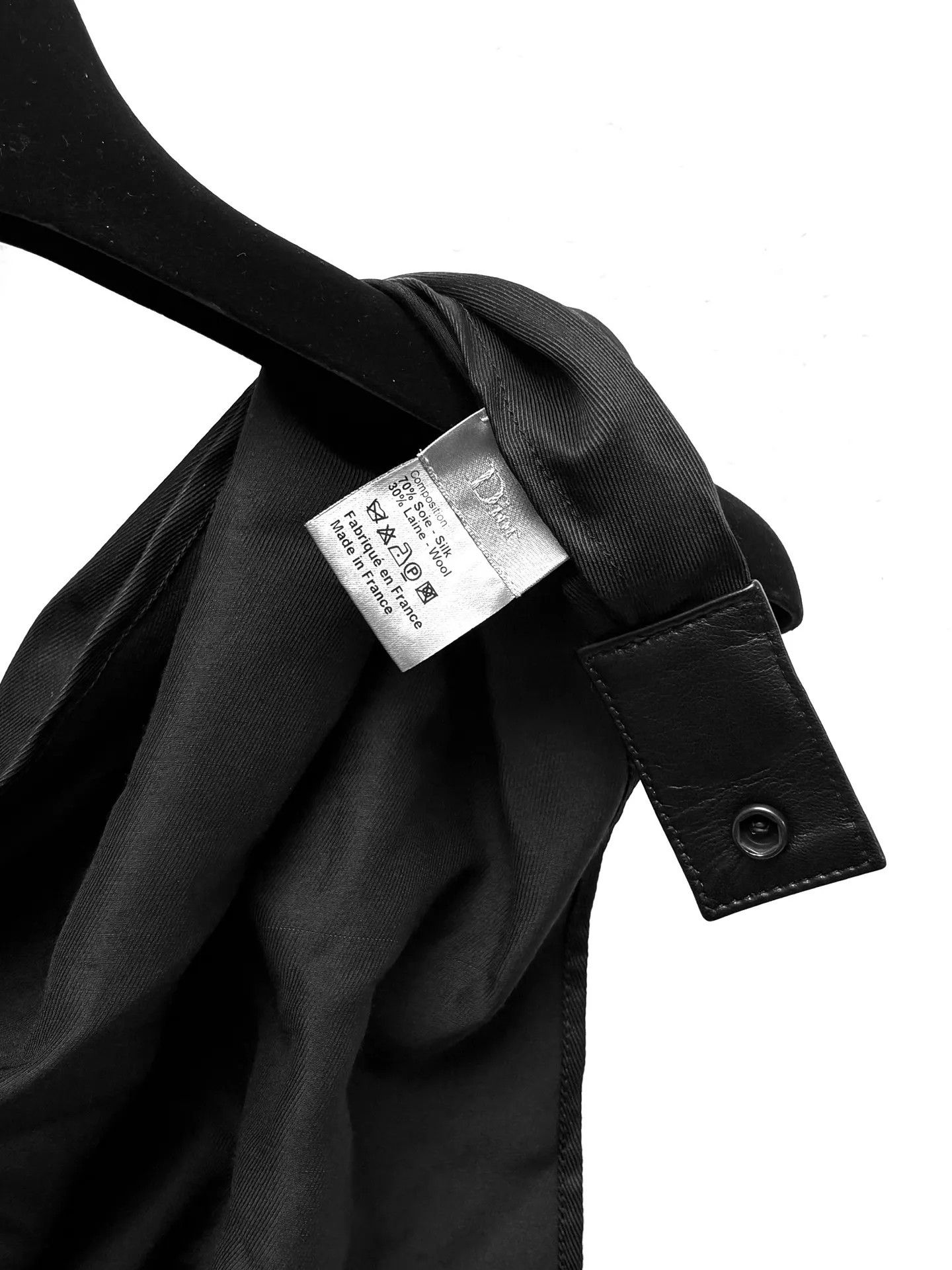 Dior Dior Homme 07AW Silk Lambskin Buckle Tri Scarf Size ONE SIZE - 3 Thumbnail