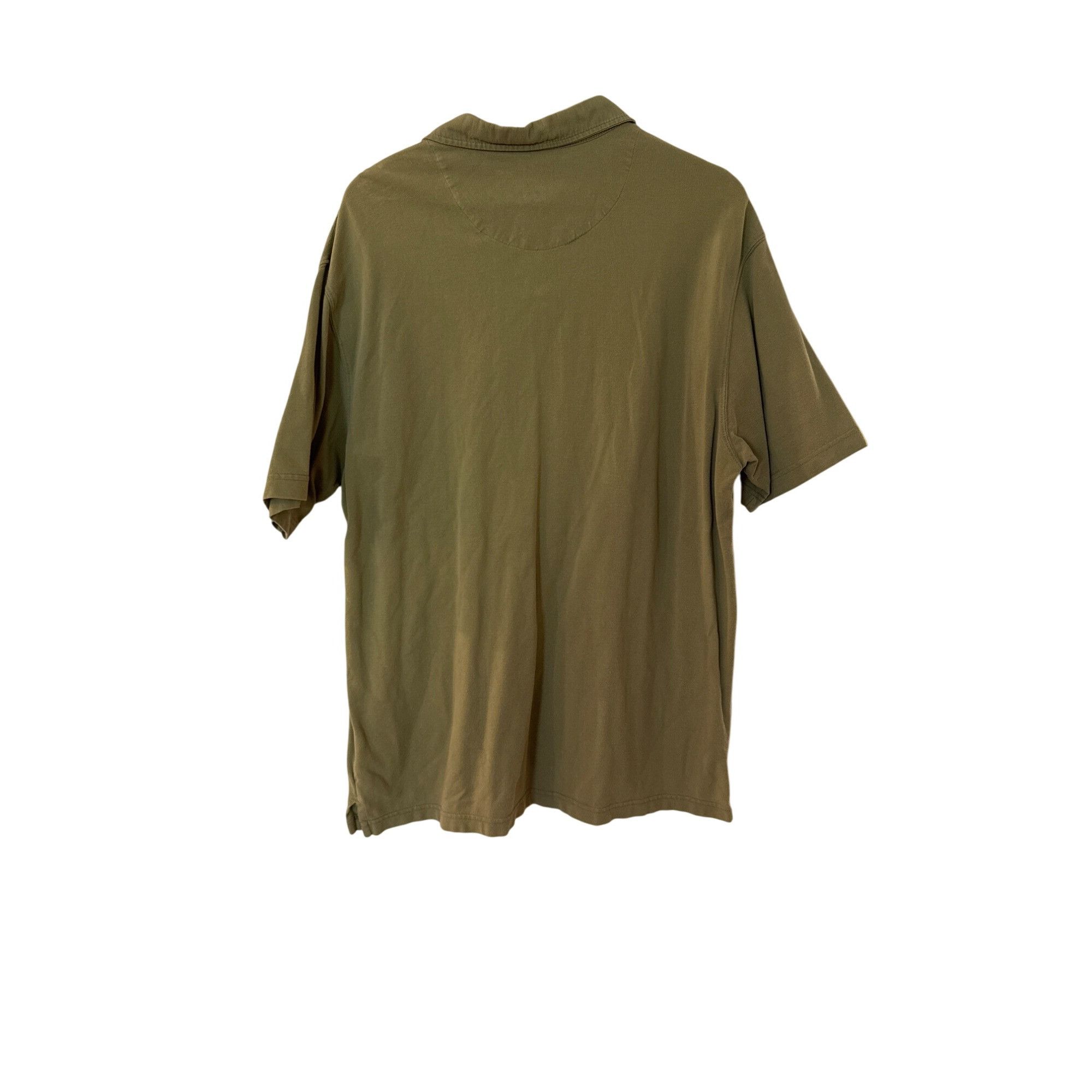 Jantzen Jantzen Mens Olive Green Polo Shirt XL 100% Cotton Casual Sh Size US XL / EU 56 / 4 - 3 Thumbnail