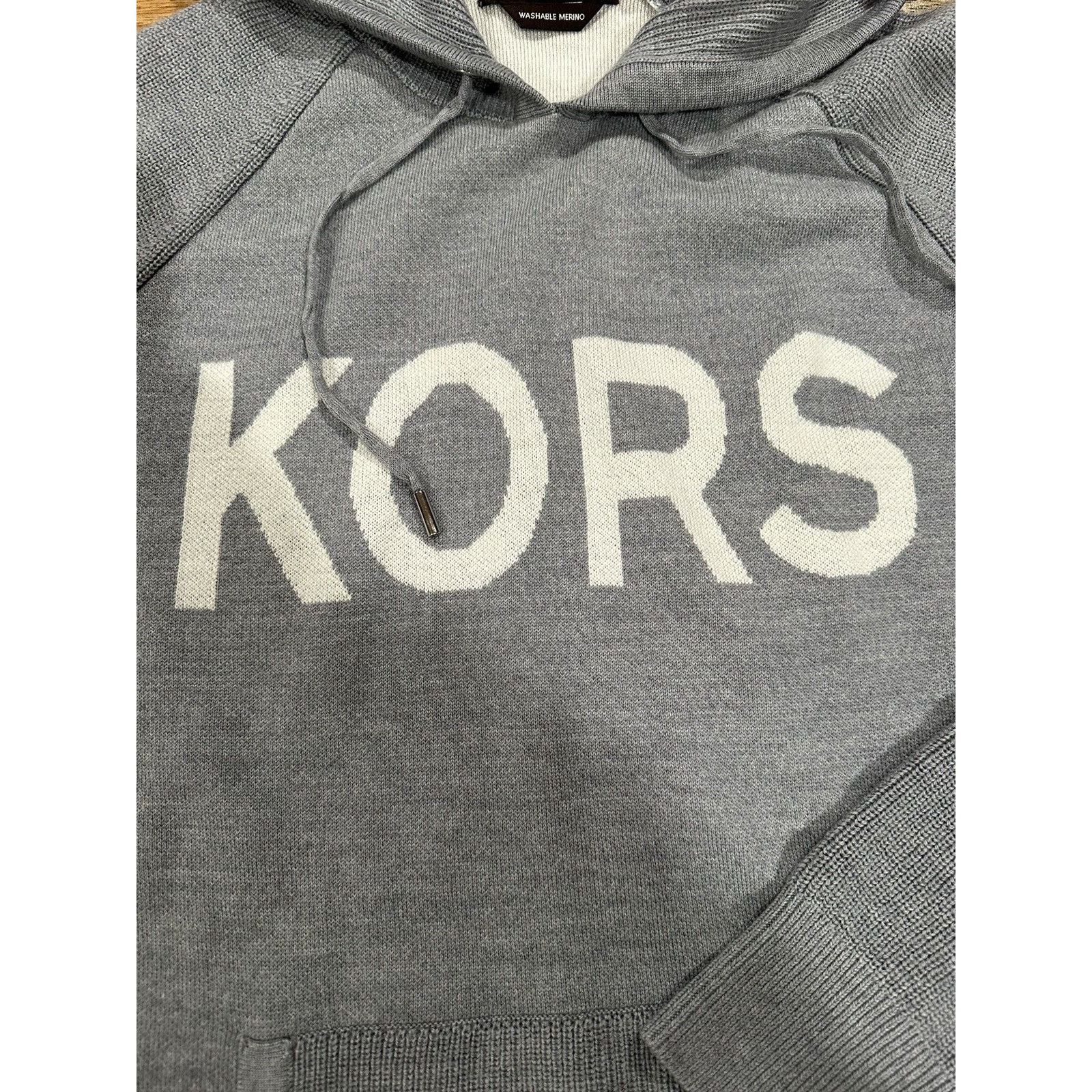 Michael Kors Michael Kors ‘KORS’ Merino Wool Hooded Sweatshirt Medium Size US M / EU 48-50 / 2 - 6 Thumbnail